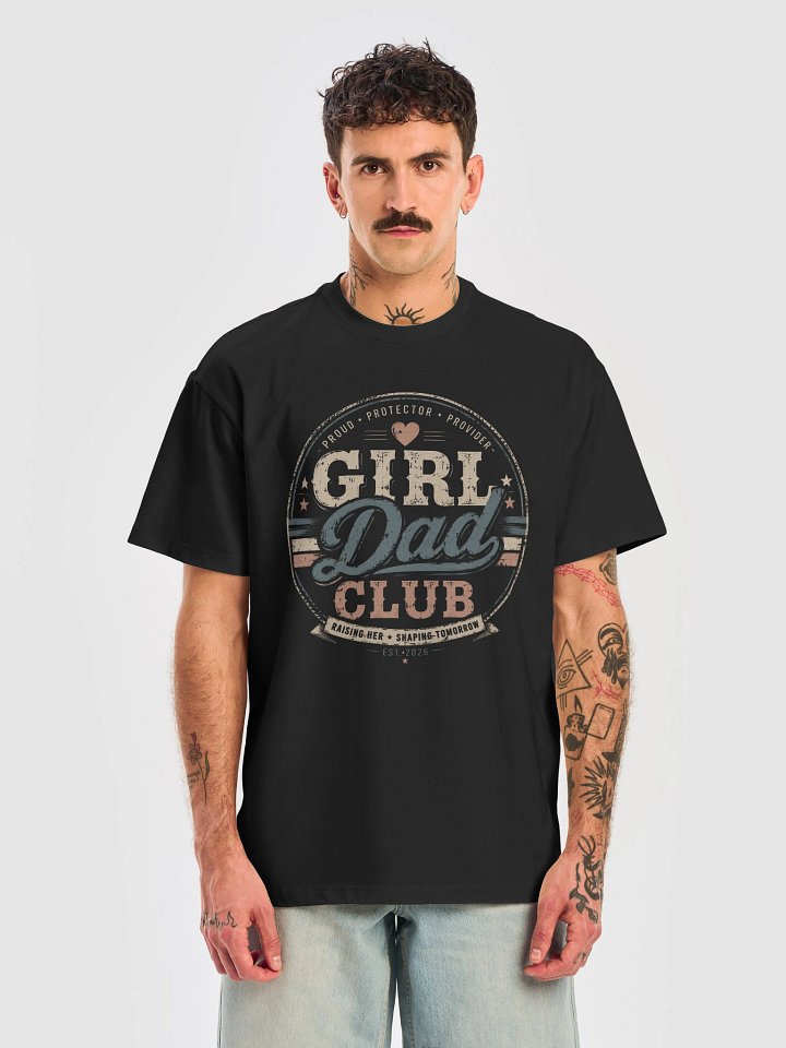 First Father's Day 2026 Gift | Girl Dad Club Vintage T-Shirt product image (1)