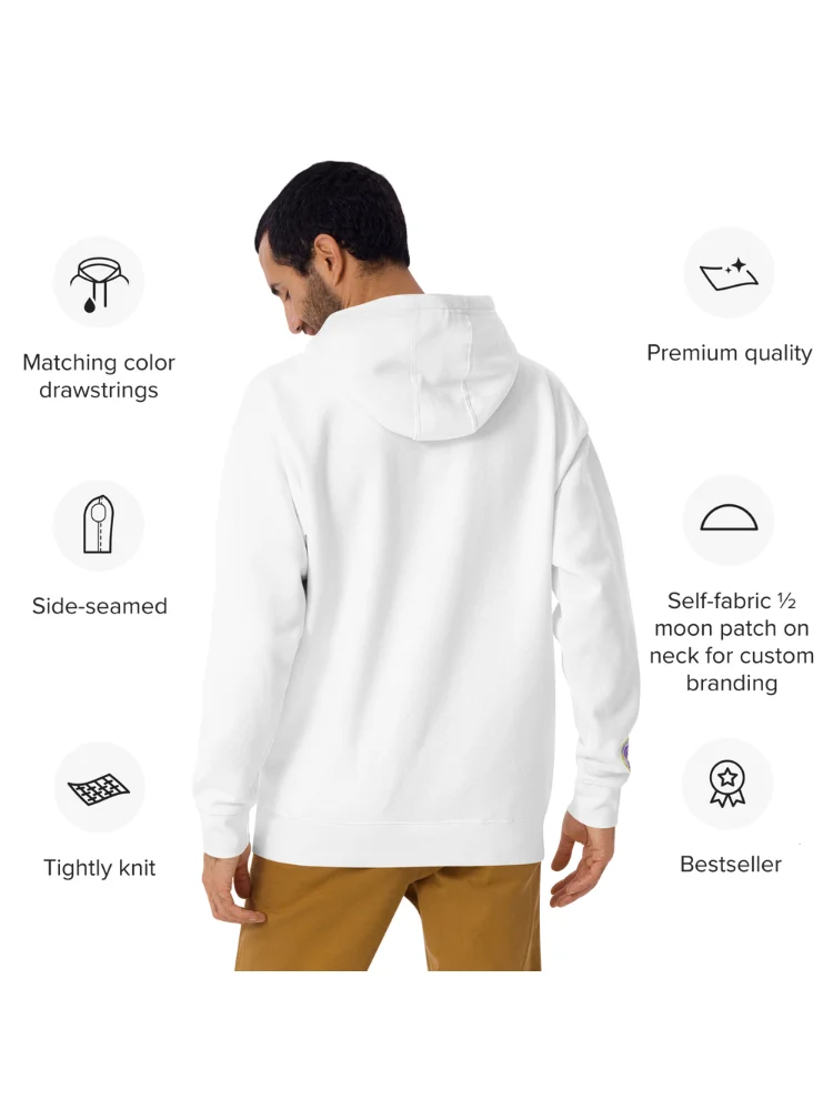 KSA Embroidered Hoodie (White) product image (9)