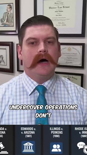 Talking to a fake inmate? Miranda doesn't apply. But actions alone can still count as interrogation. The law is wild. #Mirand...