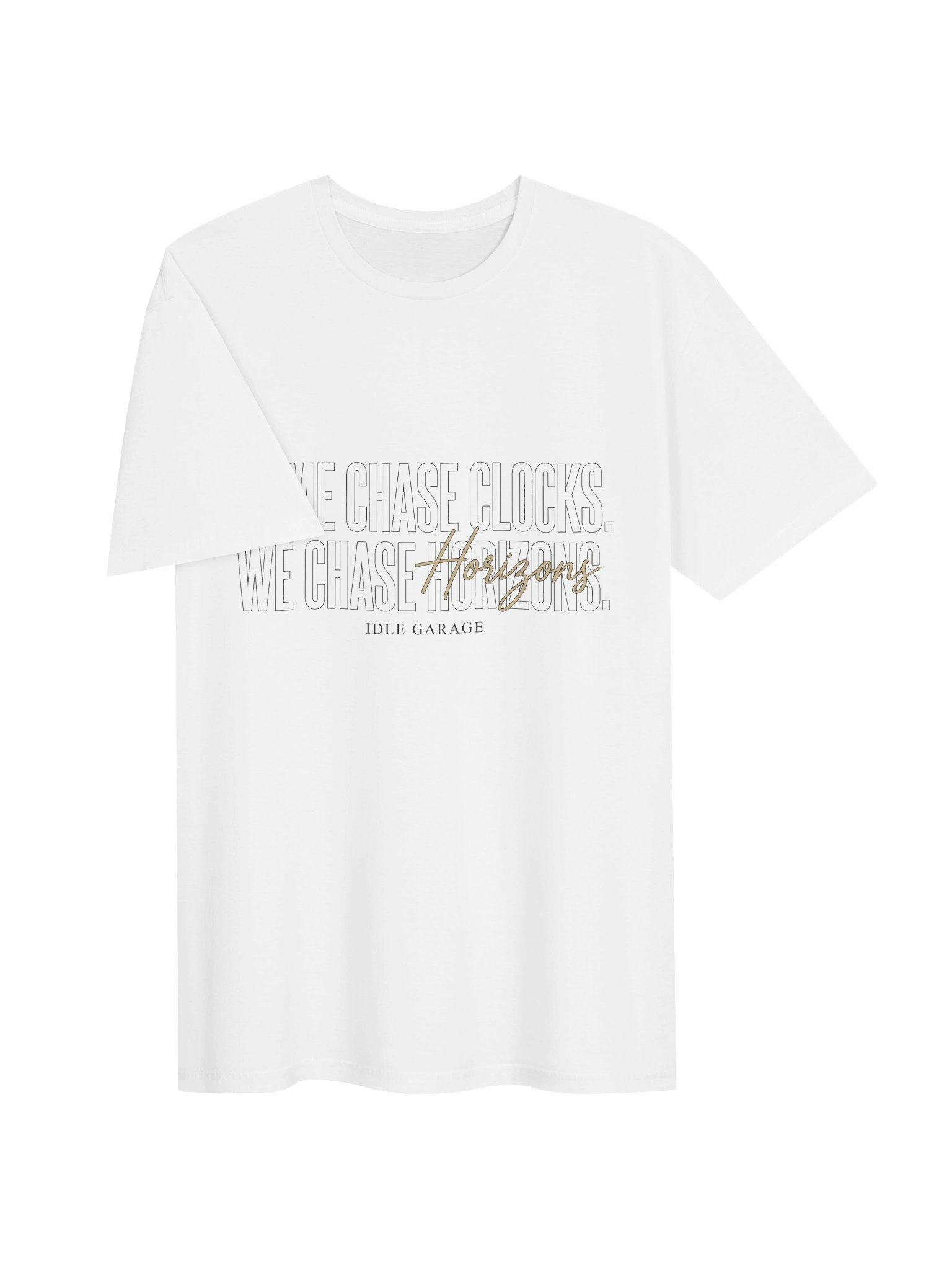 Some Chase Clocks We Chase Horizons Gold Tee product image (3)