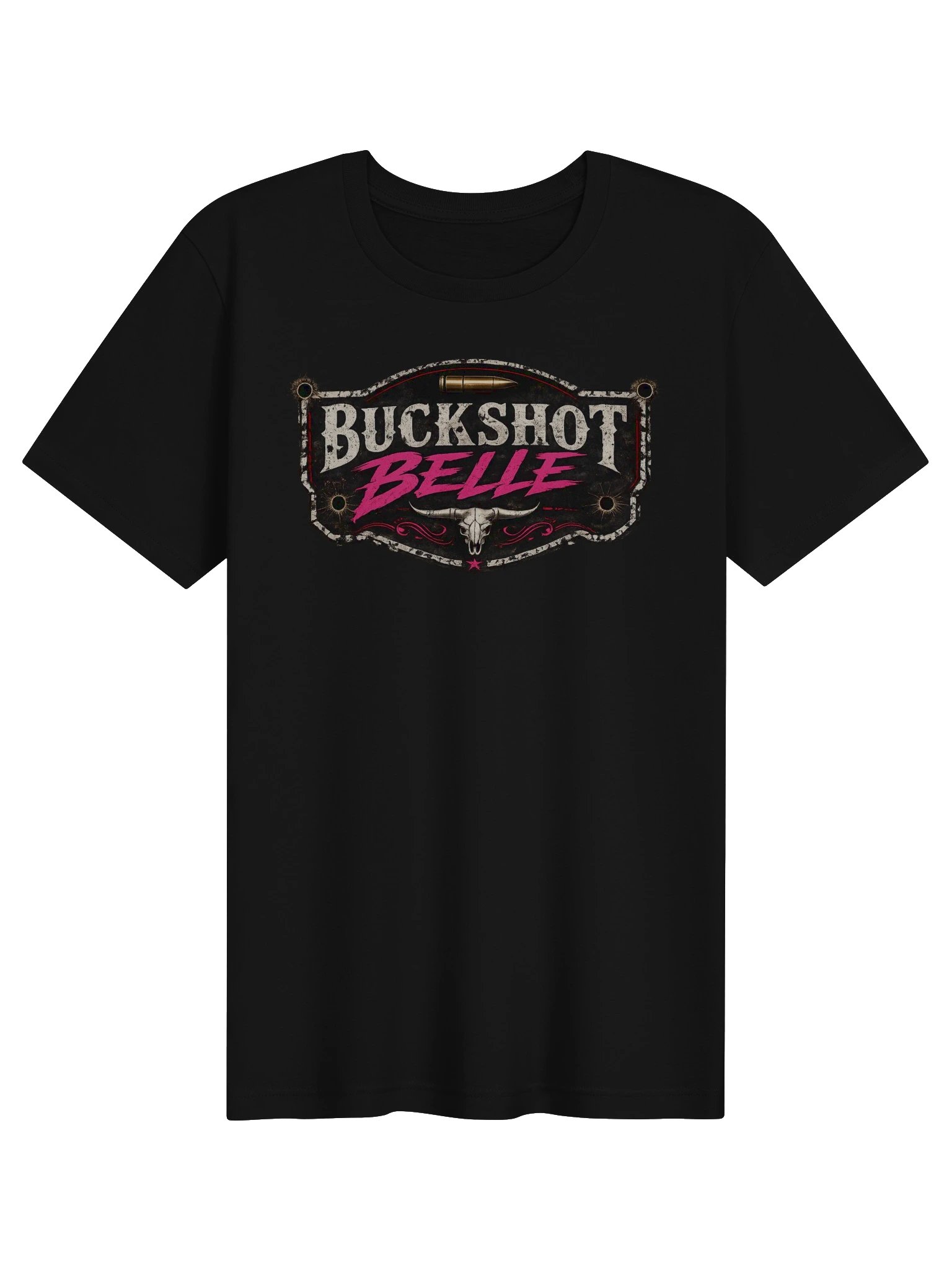 Buckshot Belle No Fucks Premium Tee (Pink) product image (2)