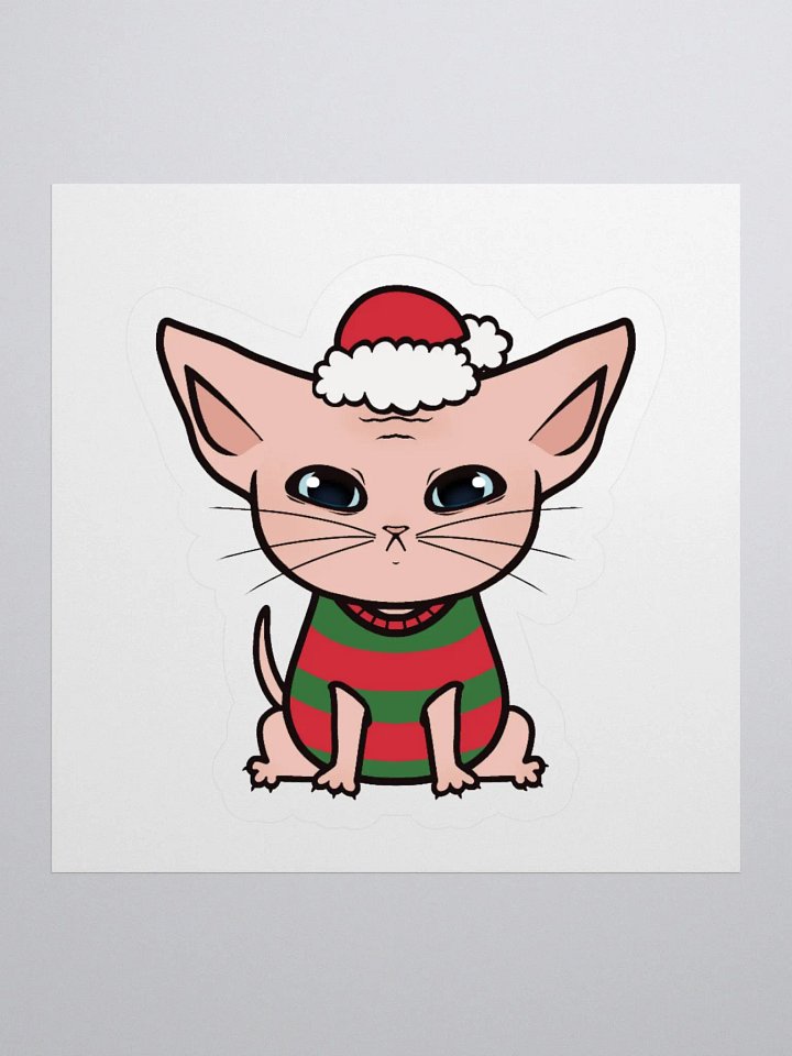 Christmas Kitty Sticker product image (1)