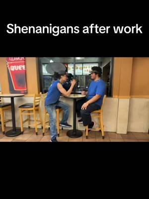 I might’ve cheated a little, but I still won. OK he cheated too  #funny #work #shenanigans 