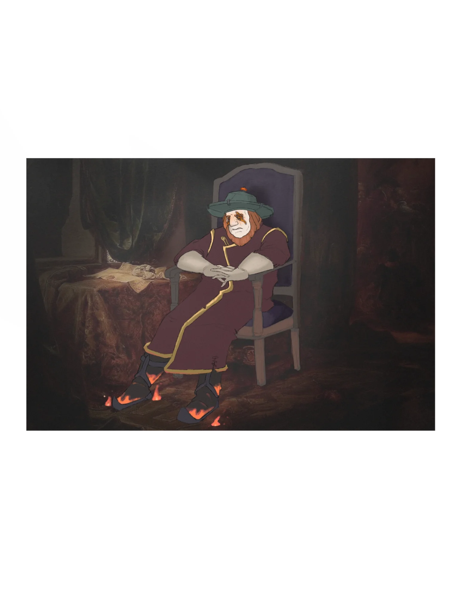 Sad Chinese Christmas Clown Poster product image (1)