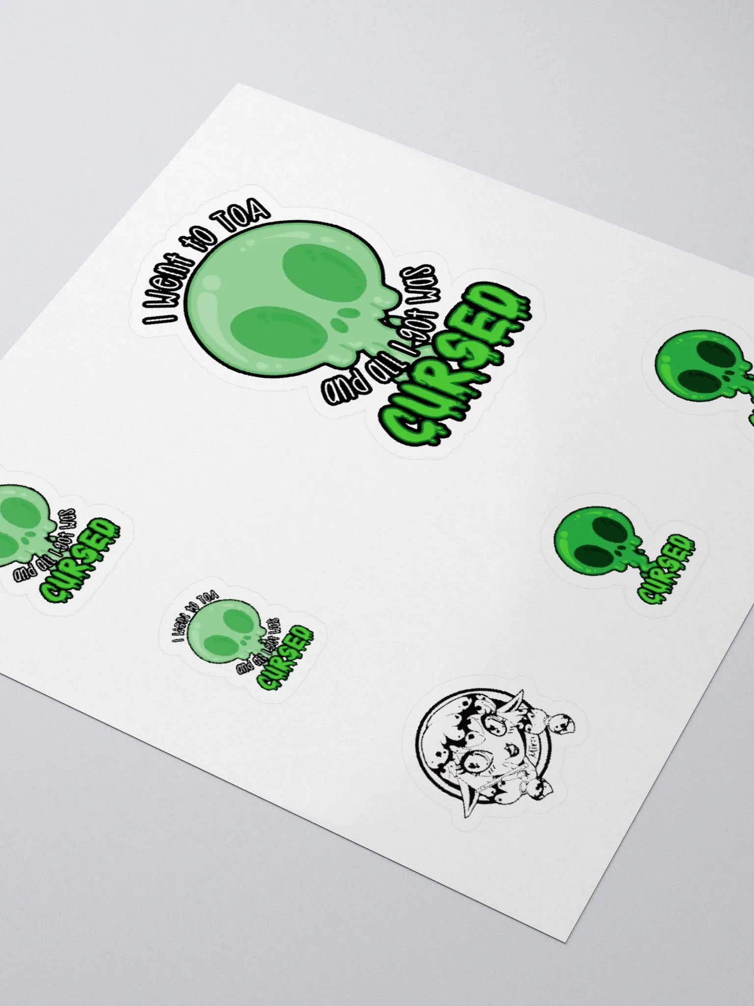 All I Got Was Cursed - Monk - Sticker Sheet product image (3)