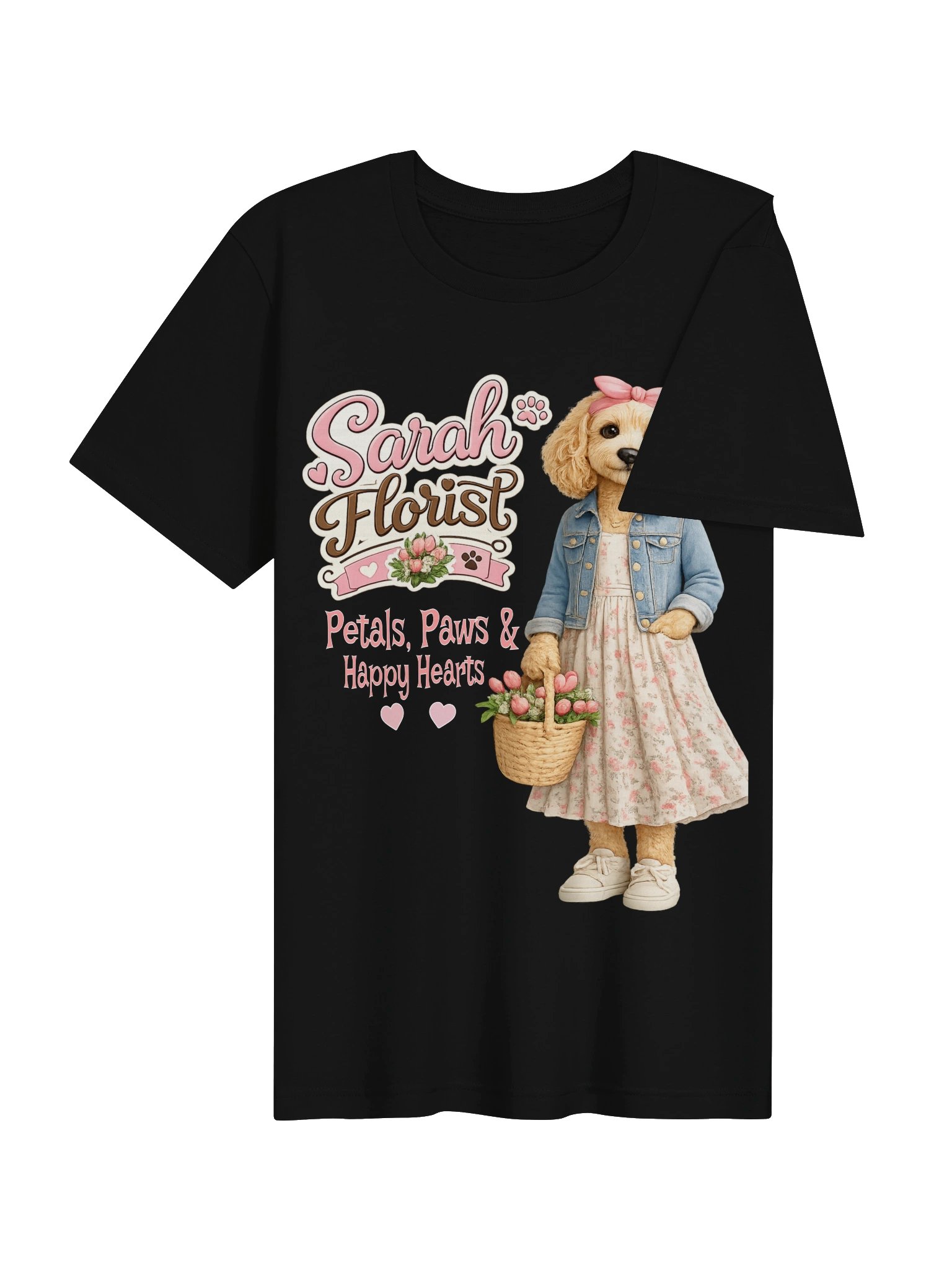 Sarah Florist Petals & Paws Adult Tee product image (25)