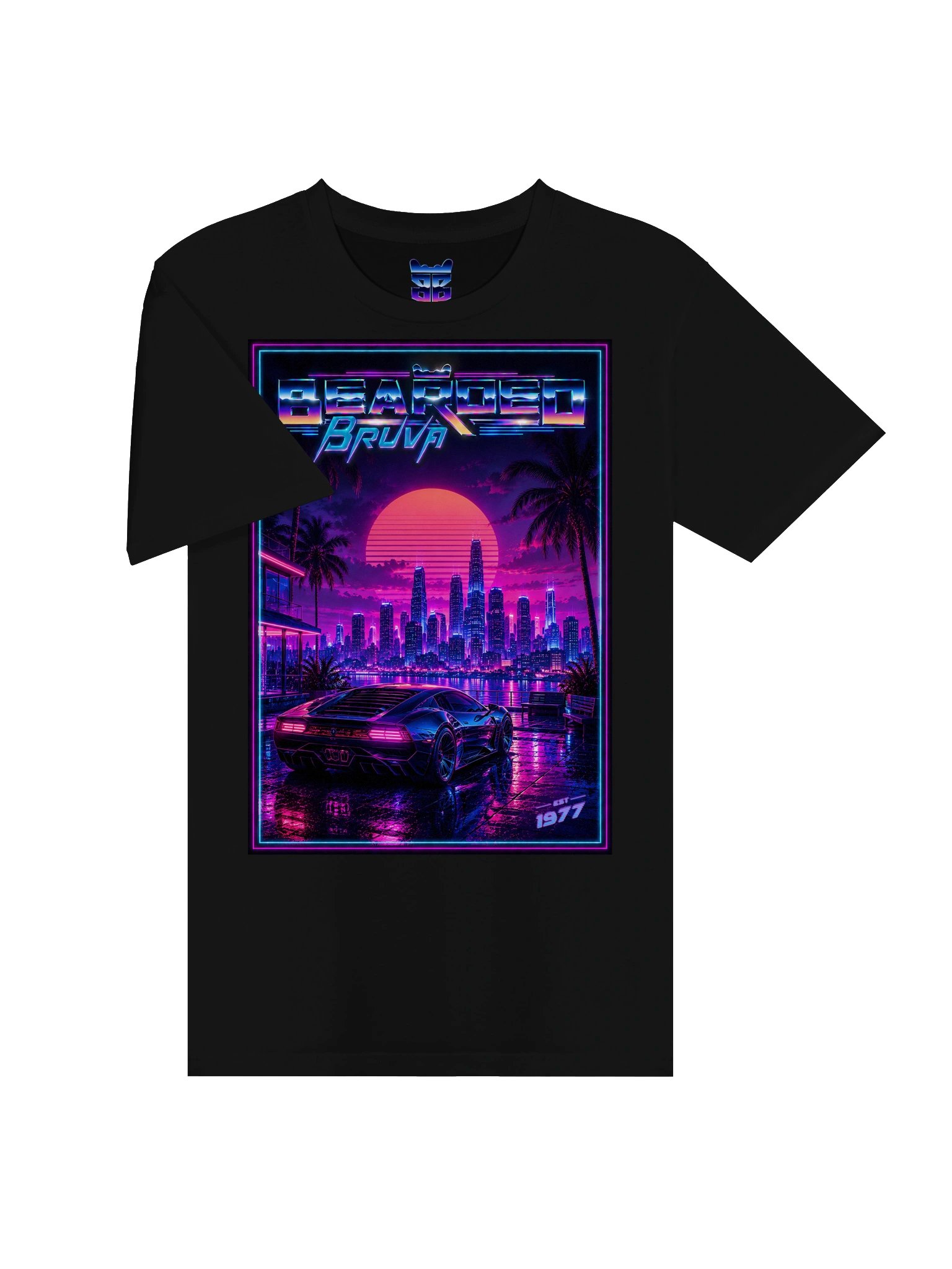 BeardedBruva Synthwave Tee product image (29)