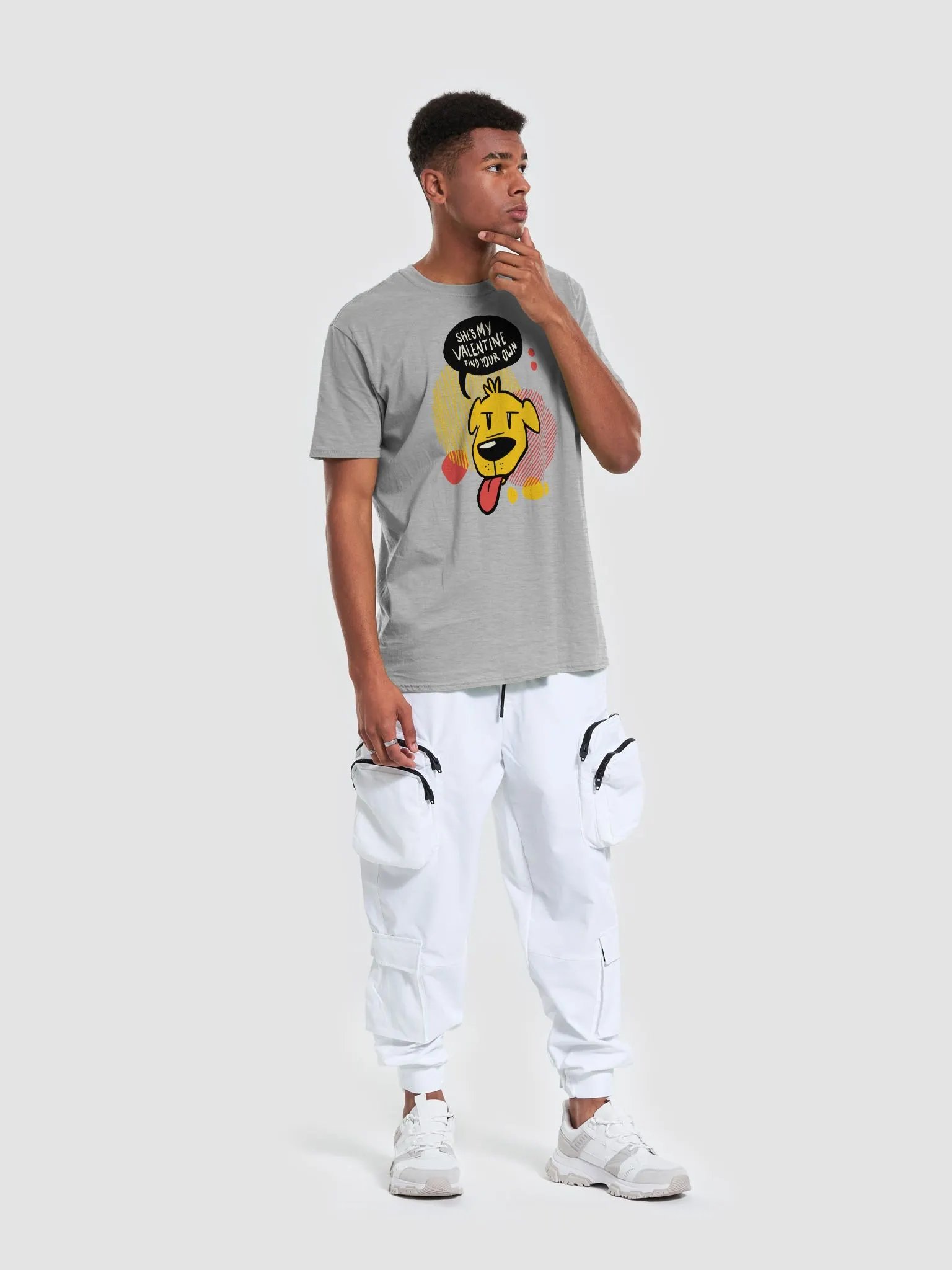 Playful Valentine Dog T-Shirt product image (10)