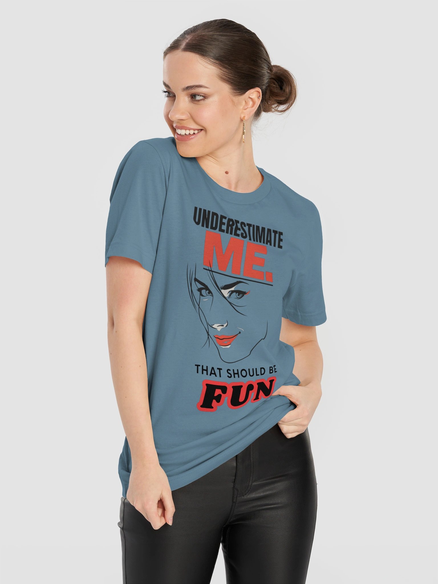Underestimate Me Fun Graphic Tee product image (7)