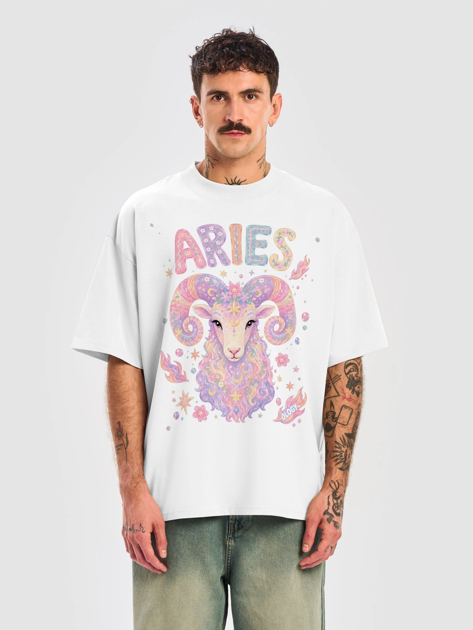 Aries Astro Pop Oversized Tee product image (14)