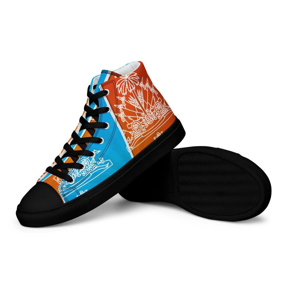 Haitian flag Men's High Tops product image (12)
