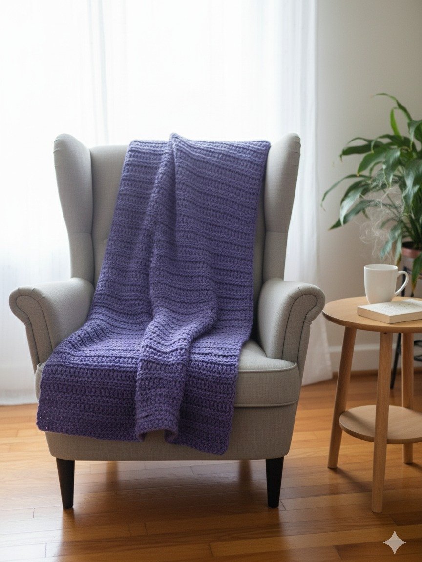 Deep Violet Afghan product image (3)