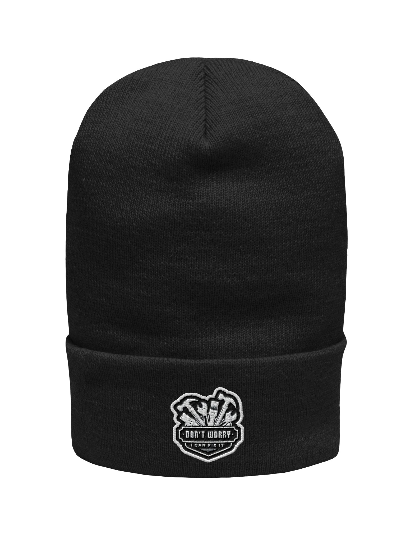 Yupoong Cuffed Beanie | Don't Worry I Can Fix It Beanie | Funny Mechanic Hat | Auto Repair Beanie | Garage Life Winter Cap product image (3)
