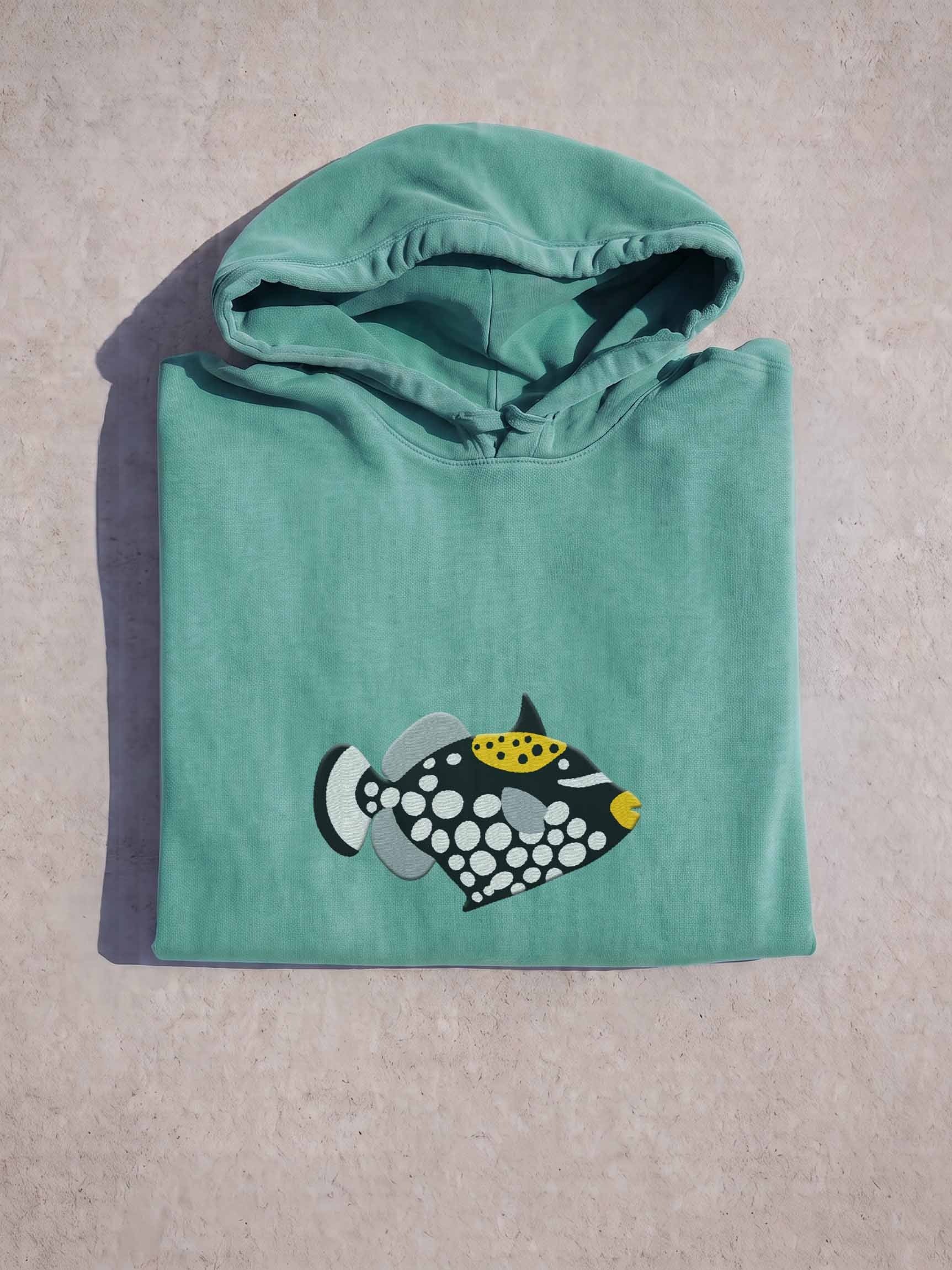 Clown Triggerfish Premium Hooded Sweatshirt (Embroidered) for Reef and Marine Aquarium Lovers product image (1)