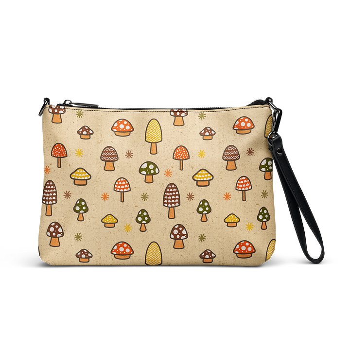 1970s Retro Mushrooms Crossbody Bag product image (1)