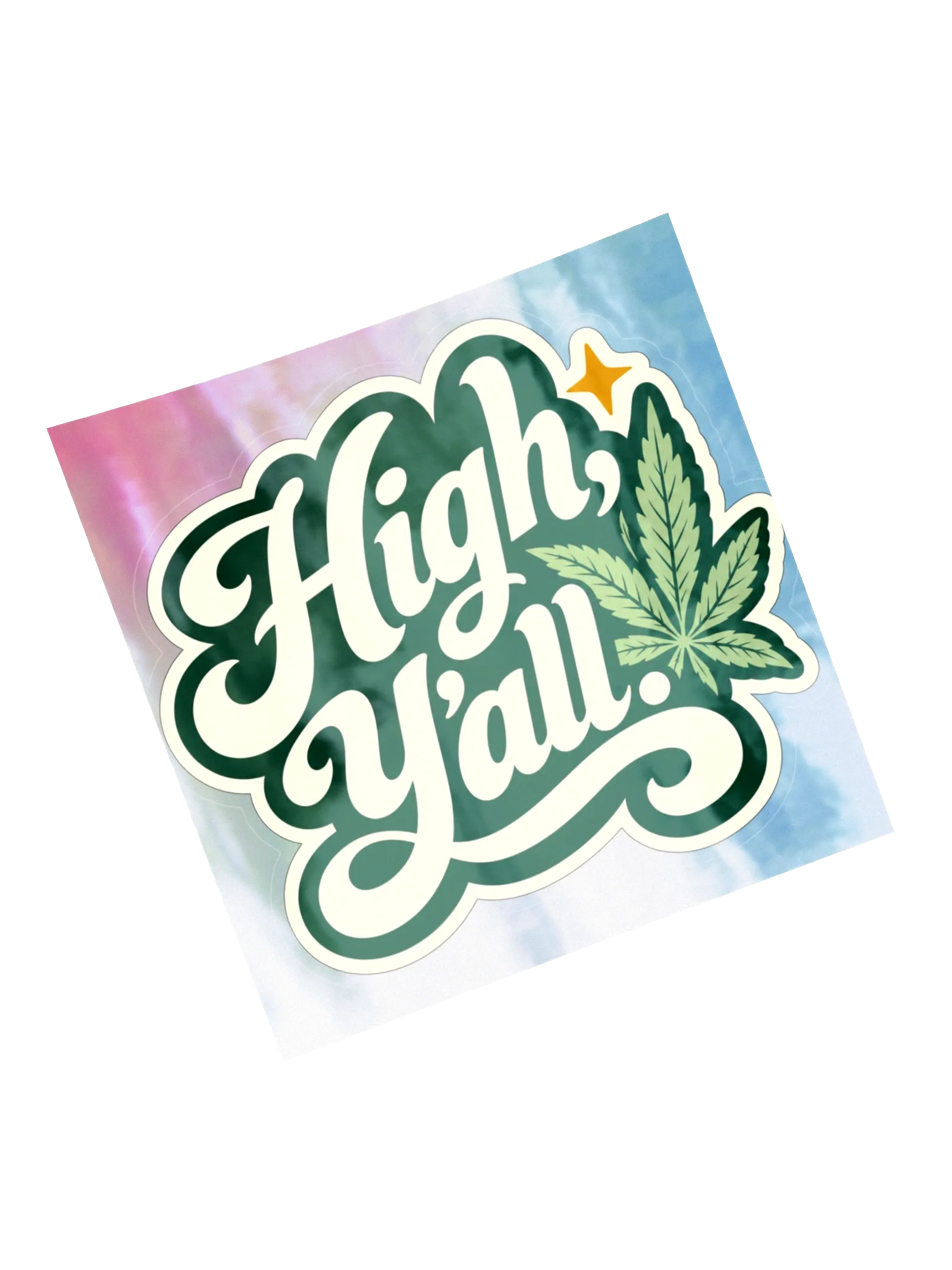 High Y’all! Holographic Sticker, view 5