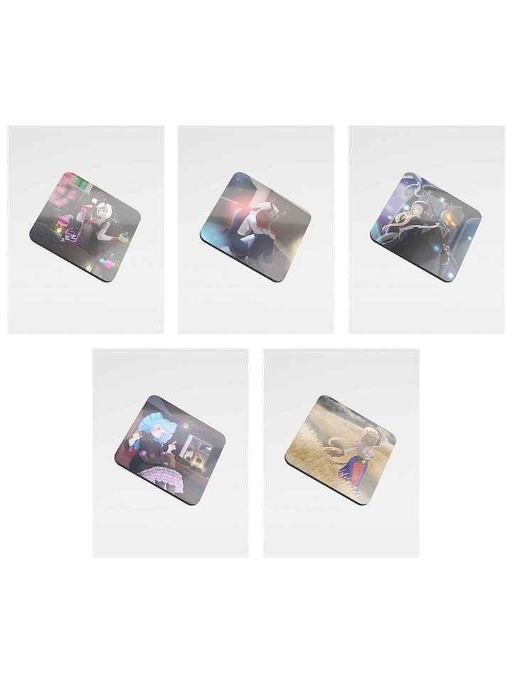 Crooked Tales Under Moonlight- Party Member Coasters product image (1)