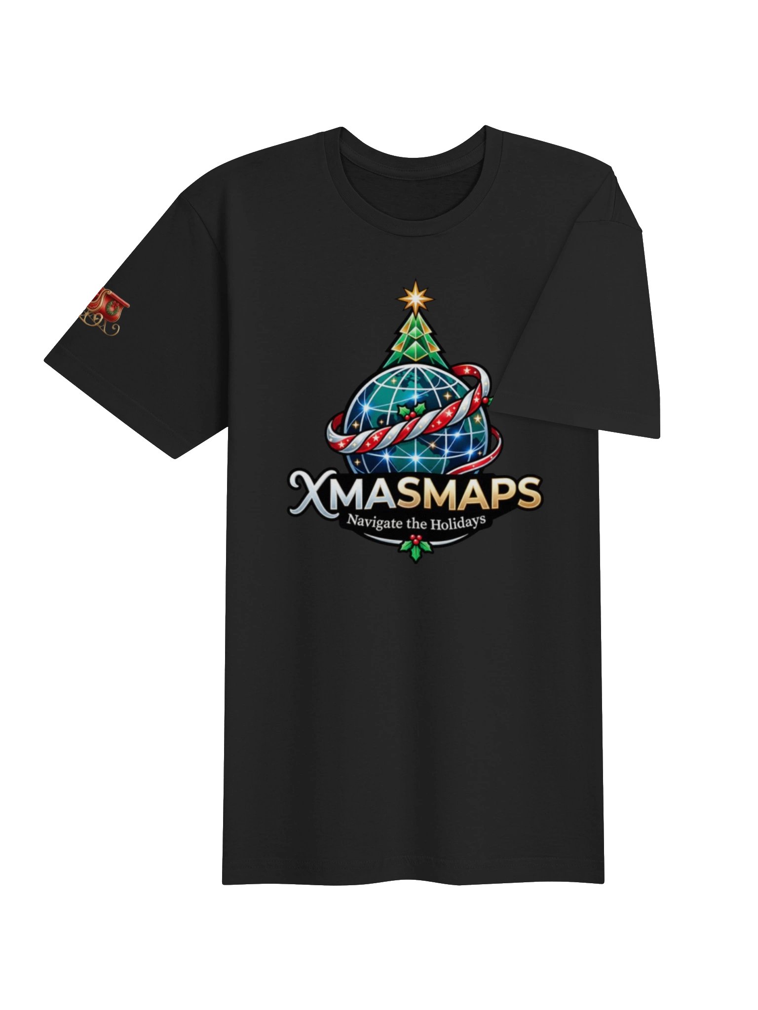 XmasMaps "Navigate the Holidays" Classic T-Shirt product image (25)