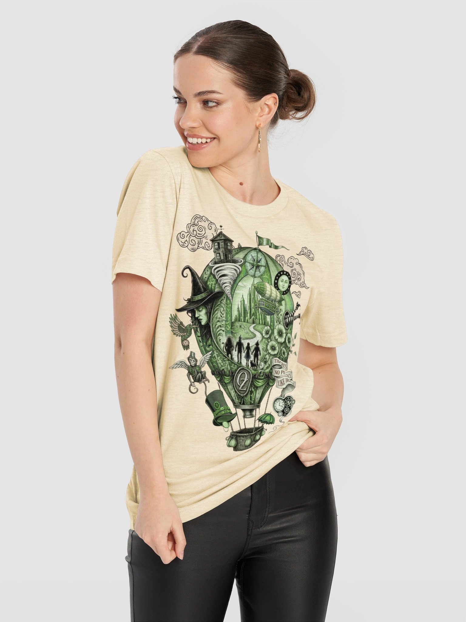 Steampunk Oz Shirt, Whimsigoth Land of Oz Hot Air Balloon Tee product image (12)