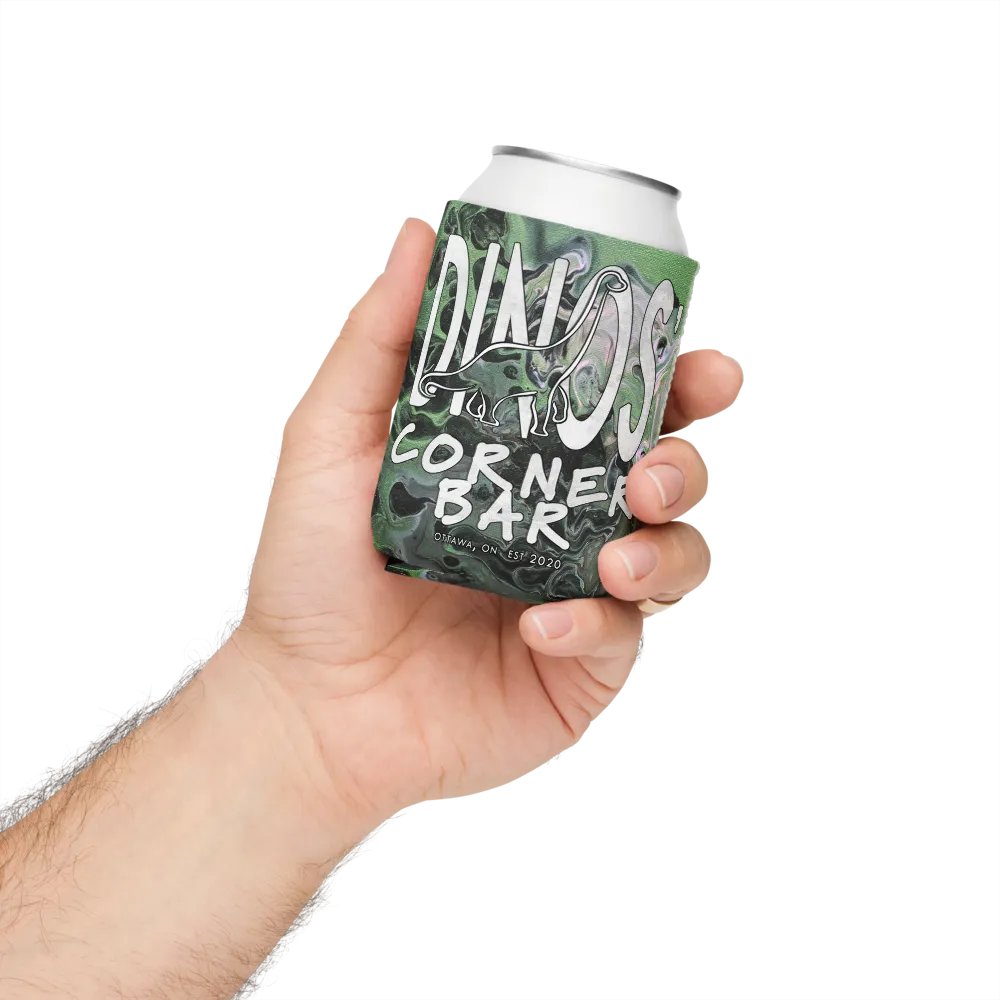 Dinos' Corner Bar Metallic Green Fluid Acrylic Coozie product image (4)