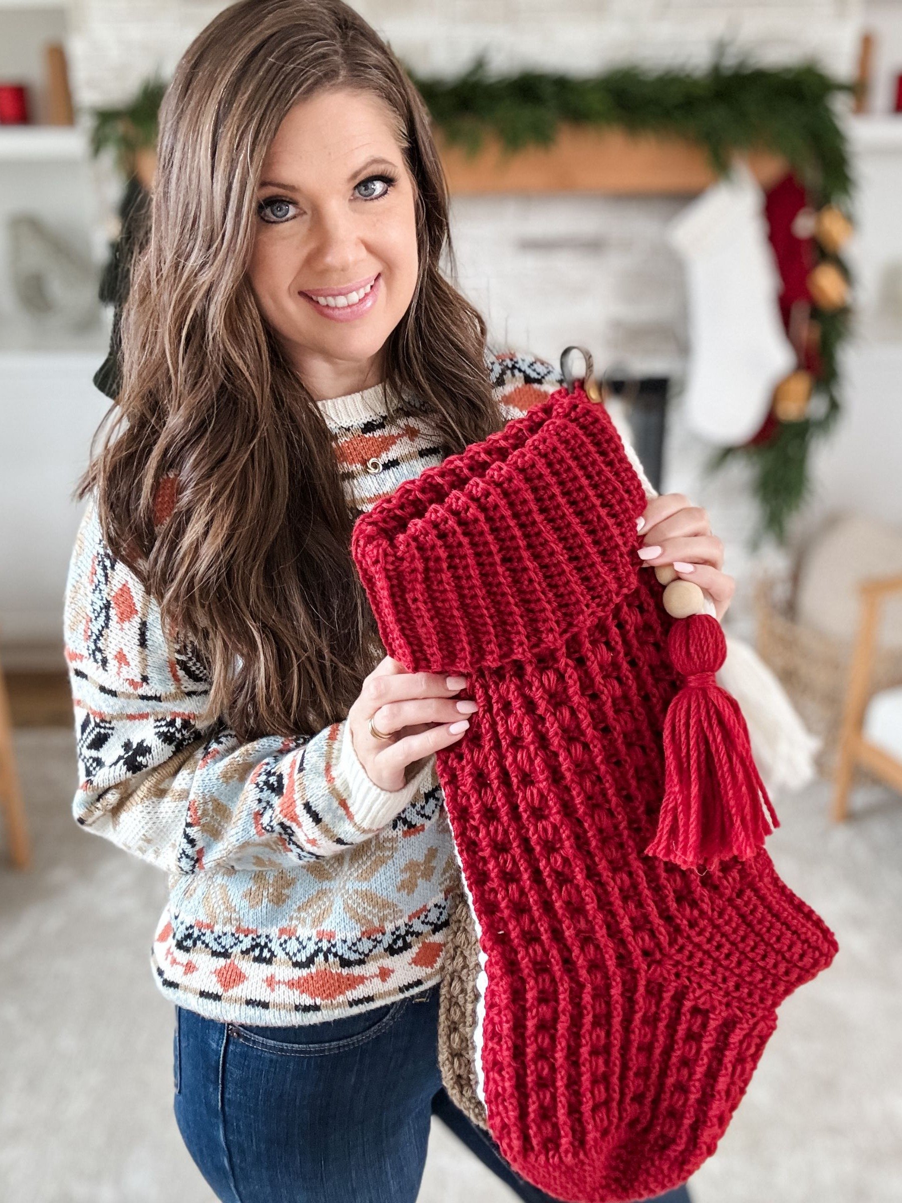 Snuggle Season Stocking Crochet Pattern product image (7)