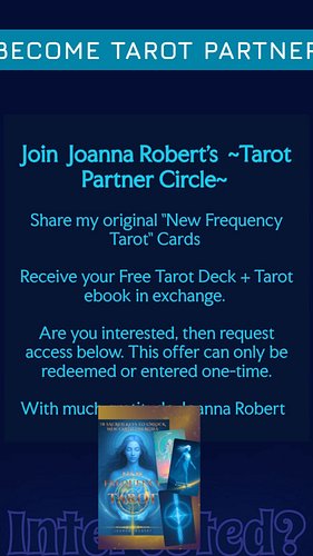 Earn and get a FREE TAROT DECK + EBOOK BY GETTING ONBOARD AS A REFERRAL PARTNER. JOIN THE TAROT PARTNER CIRCLE.

LAUNCH my 