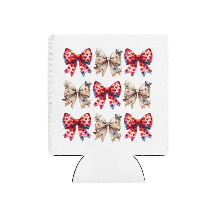 Spring Bows Heart Can Cooler product image (1)