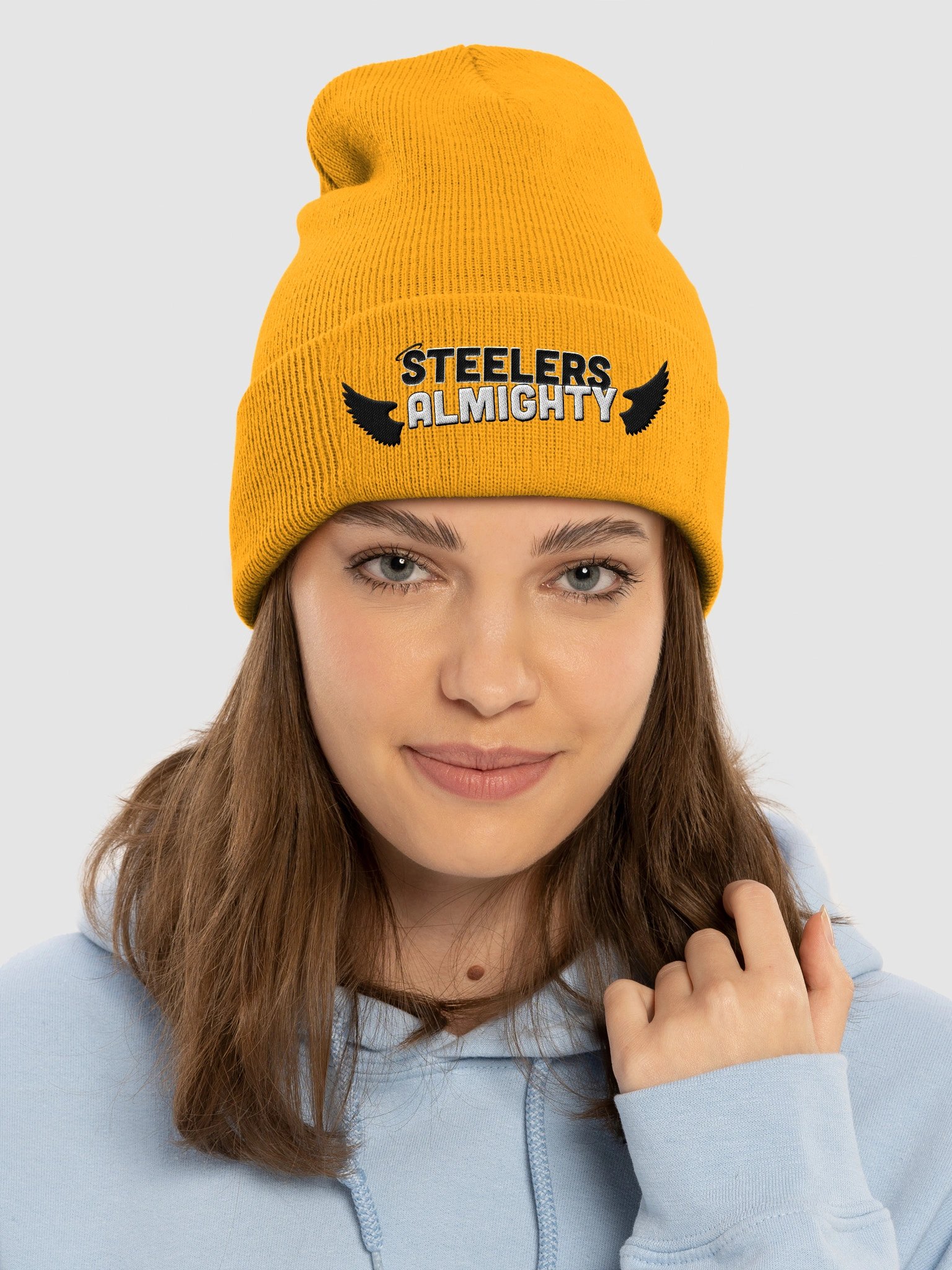 ALMIGHTY Cuffed Beanie (Black Logo) product image (1)