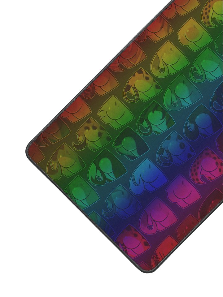 Rainbow Buttlets Desk Mat product image (2)