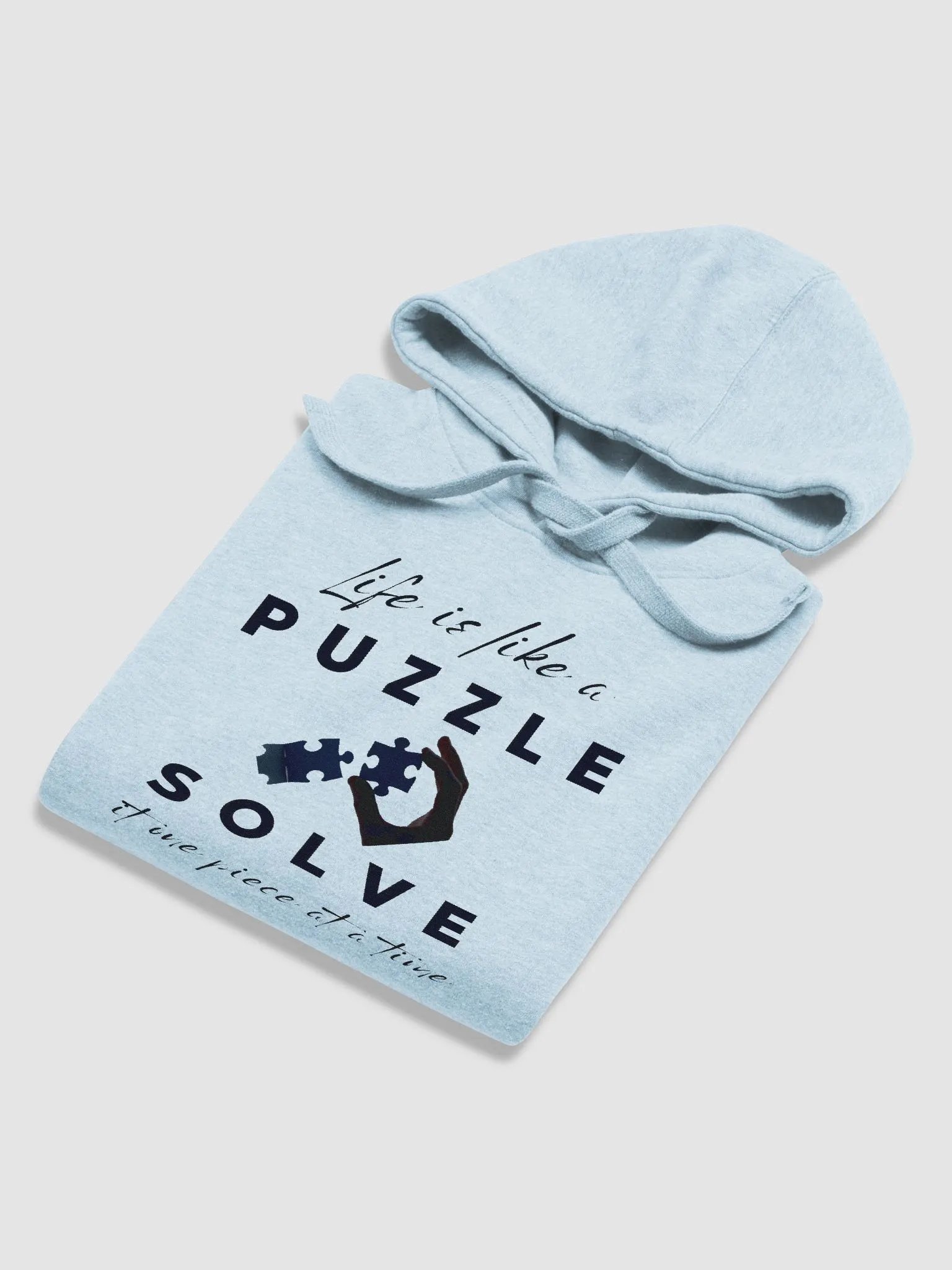 "Life is like a PUZZLE" Premium Unisex Hoodie product image (6)