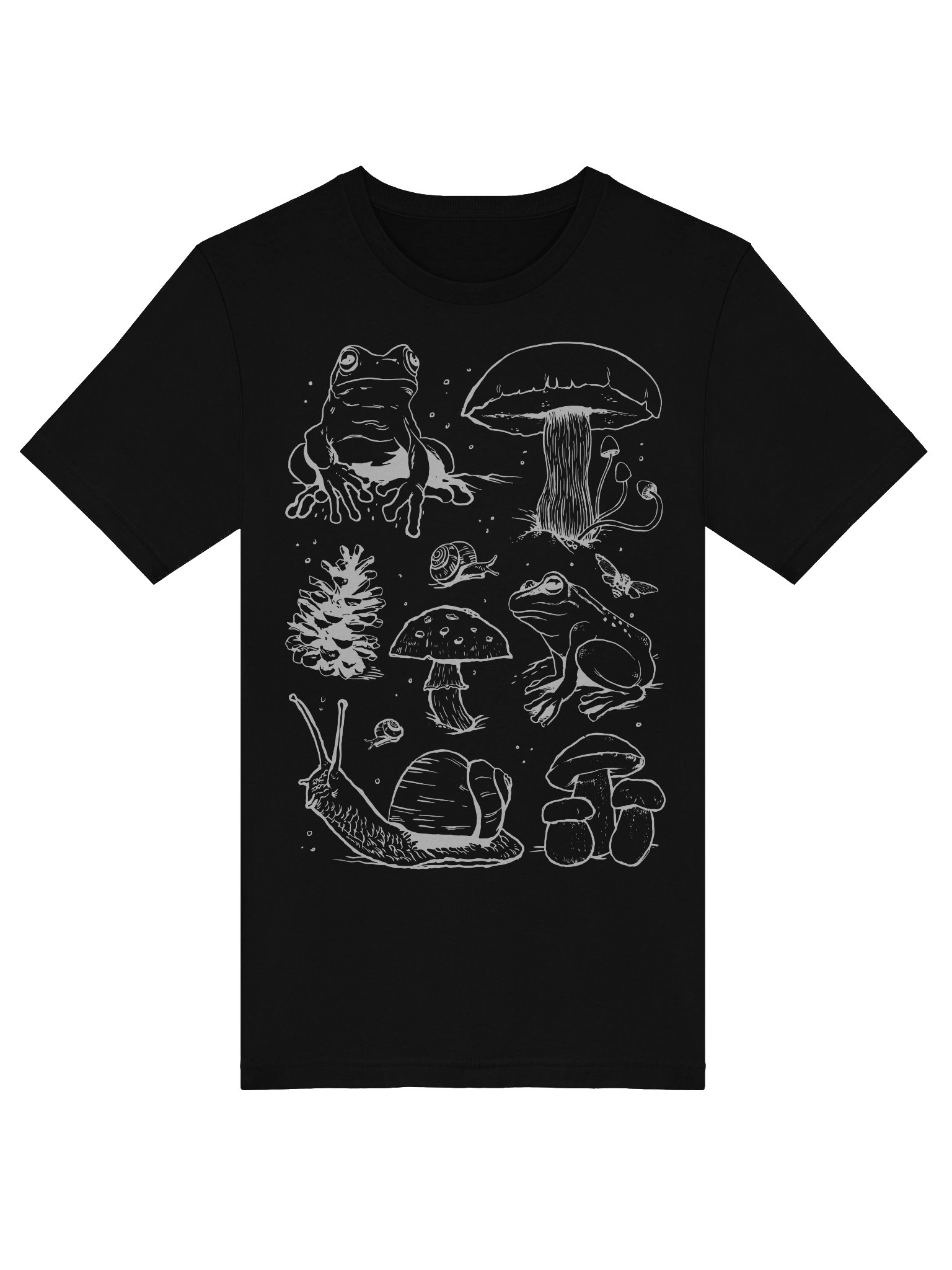 Whimsical Cotterage Forest Friends Coloring T-Shirt product image (5)