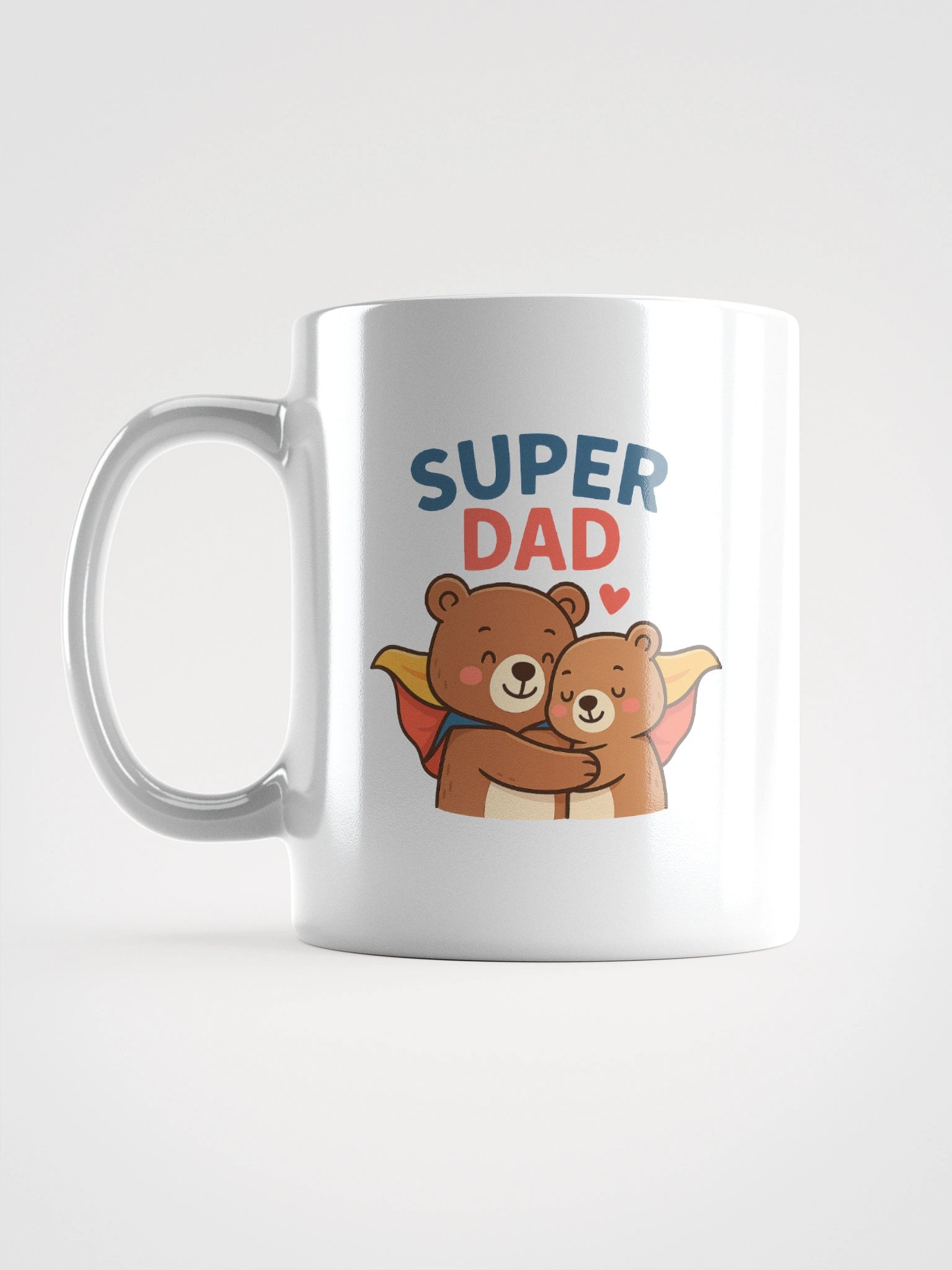 Super Dad Hug White Glossy Mug product image (17)