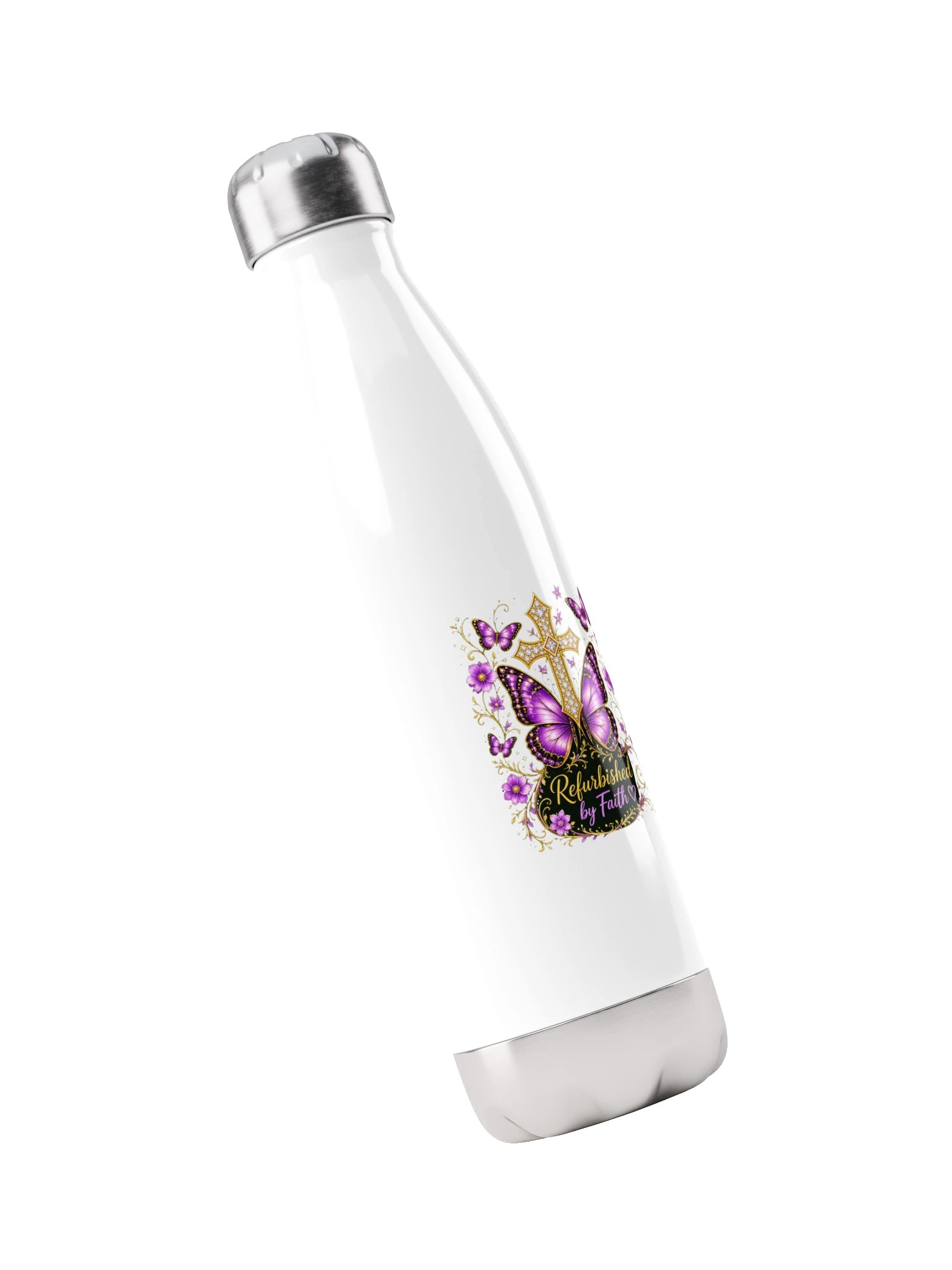 Elegant Cross Butterfly Insulated Bottle product image (3)