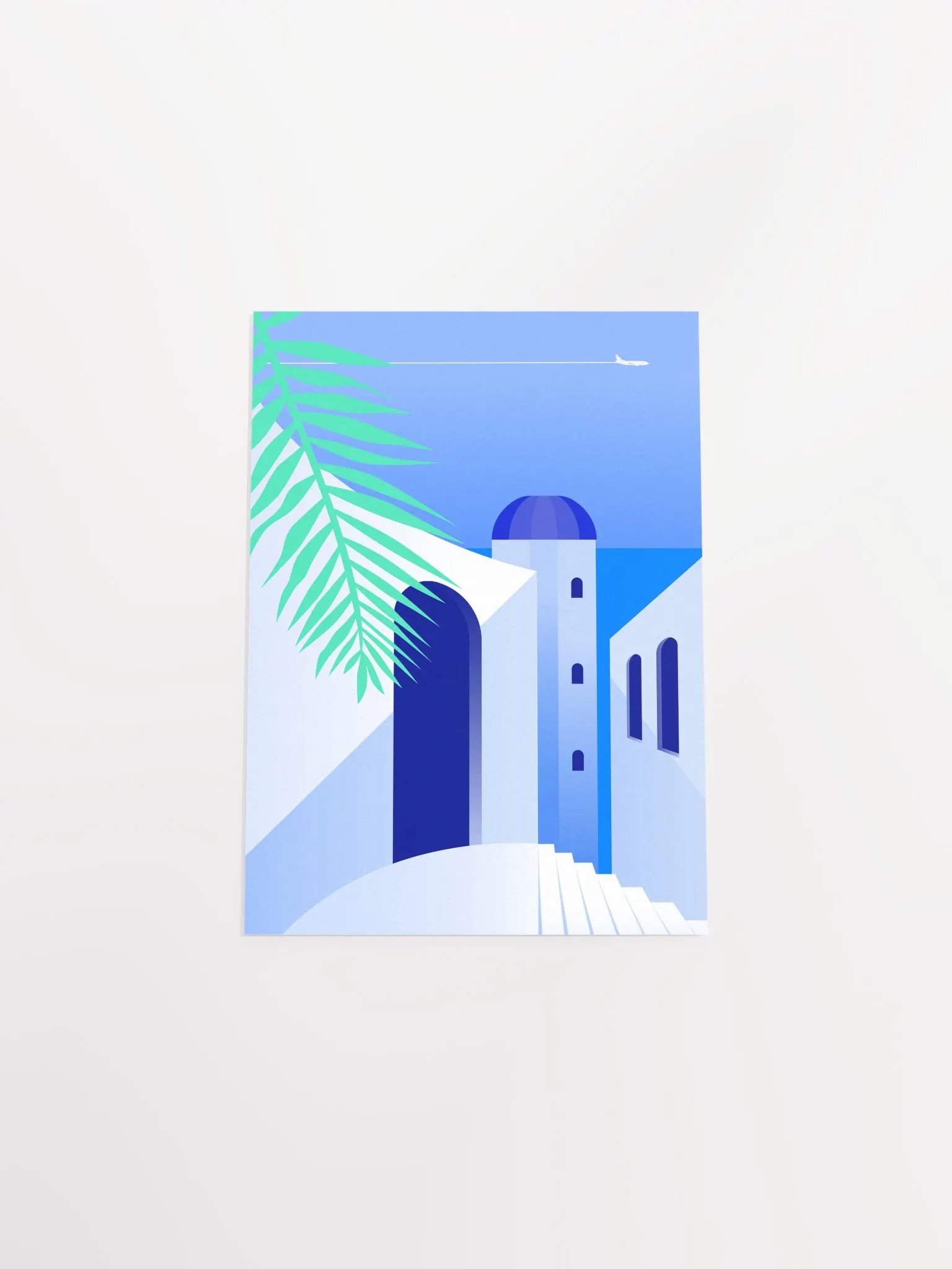Boho travel art. Santorini, Greece poster — boho travel poster product image (9)