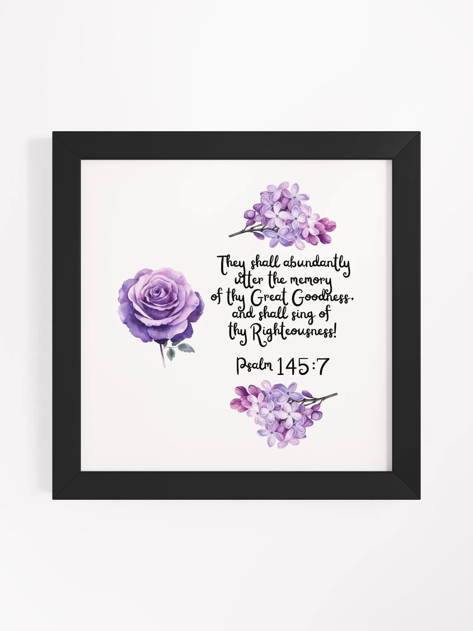 Psalm 145:7 Wall Frame product image (1)