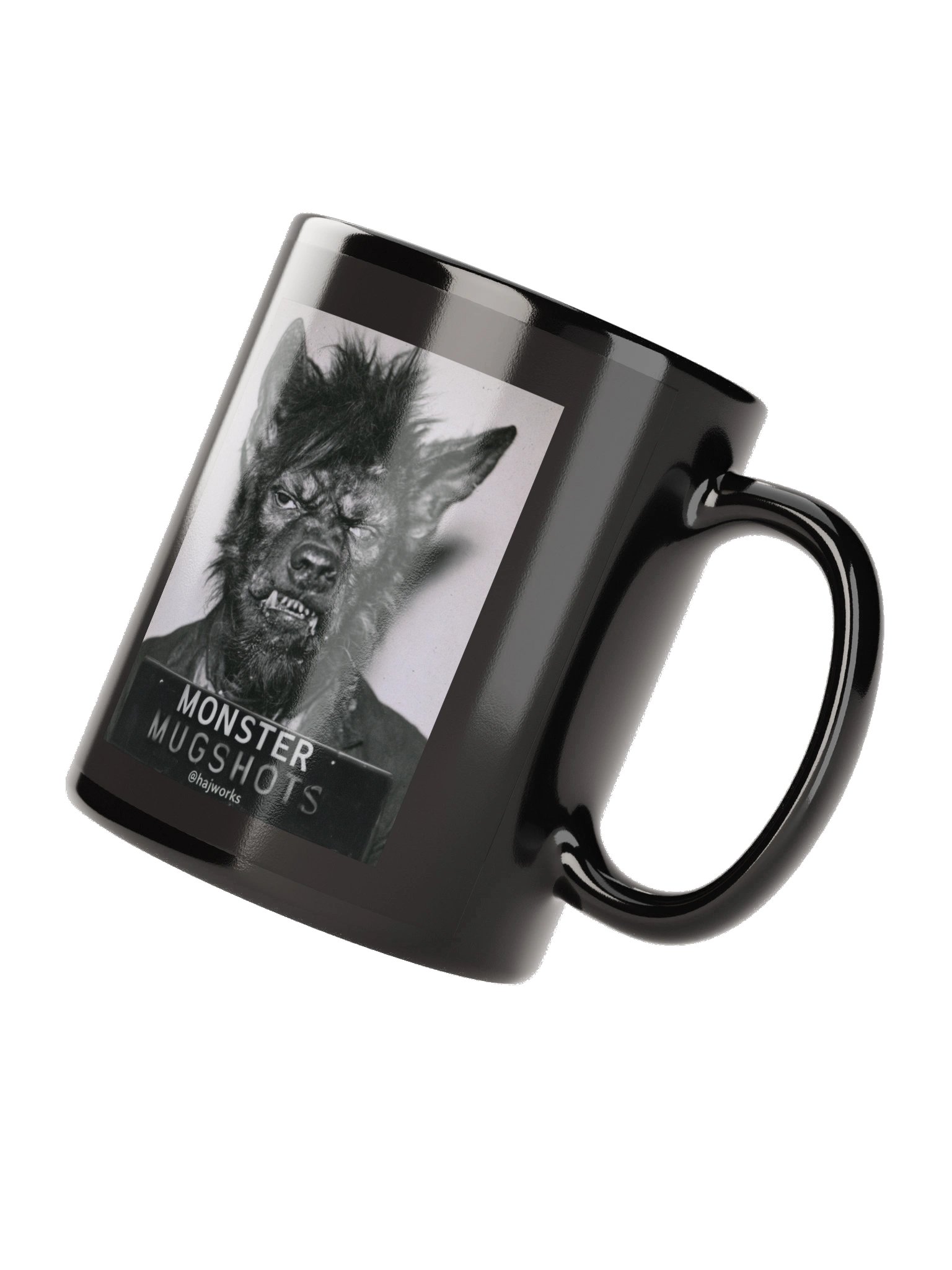 Monster Mugshots No. 003 - Black Ceramic Mug product image (4)