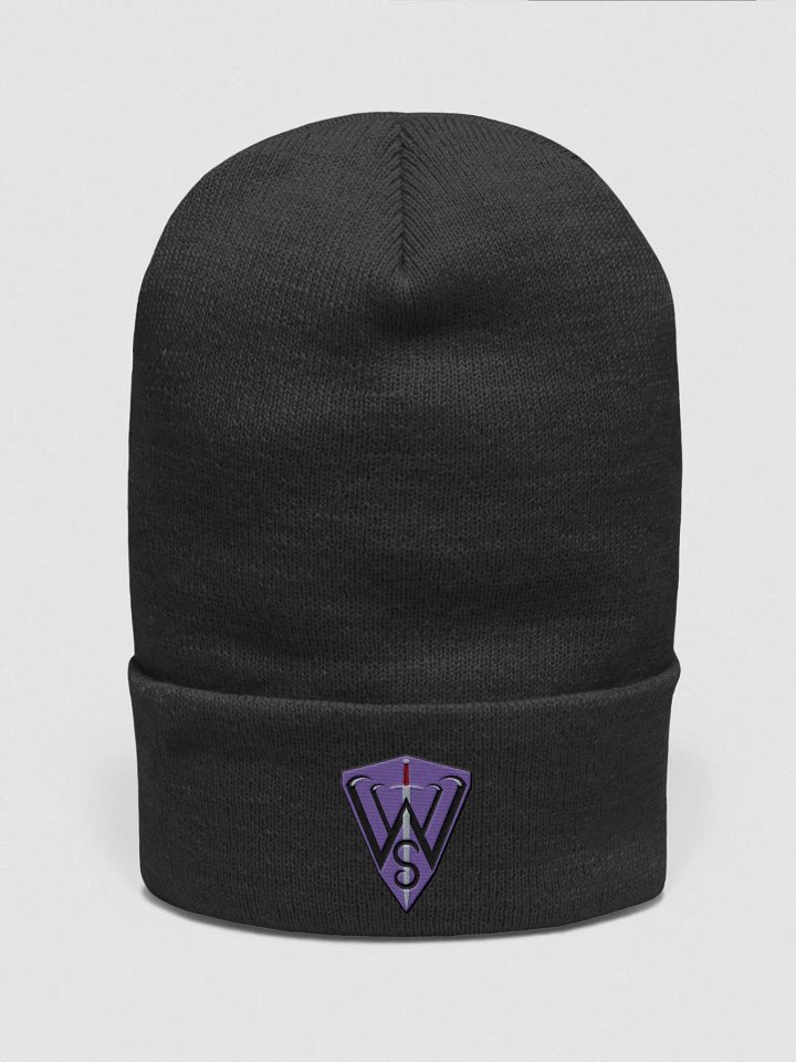 Embroidered Beanie/Toque (Purple) product image (6)