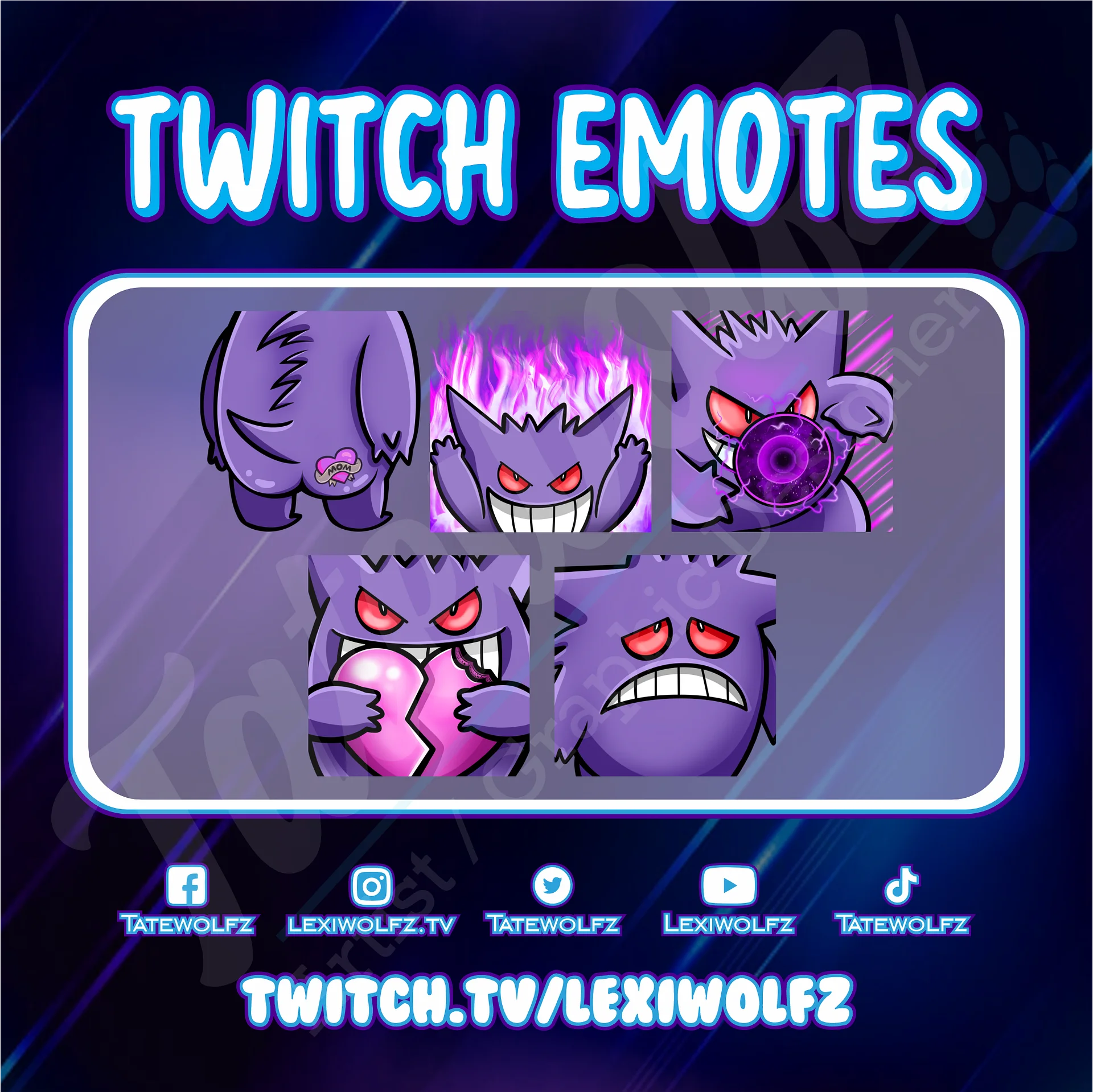 Twitch Emotes: Pokemon Gengar product image (1)