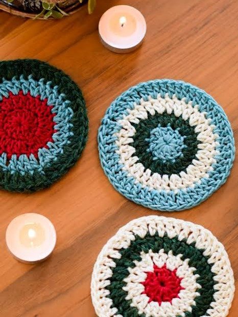 Crochet Flower Coaster Pattern PDF: Sunburst & Lace Versions product image (3)