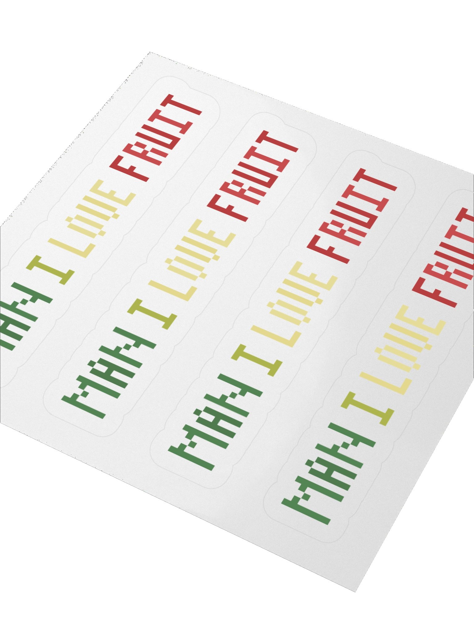 PixelMelon Man I Love Fruit Sticker product image (3)