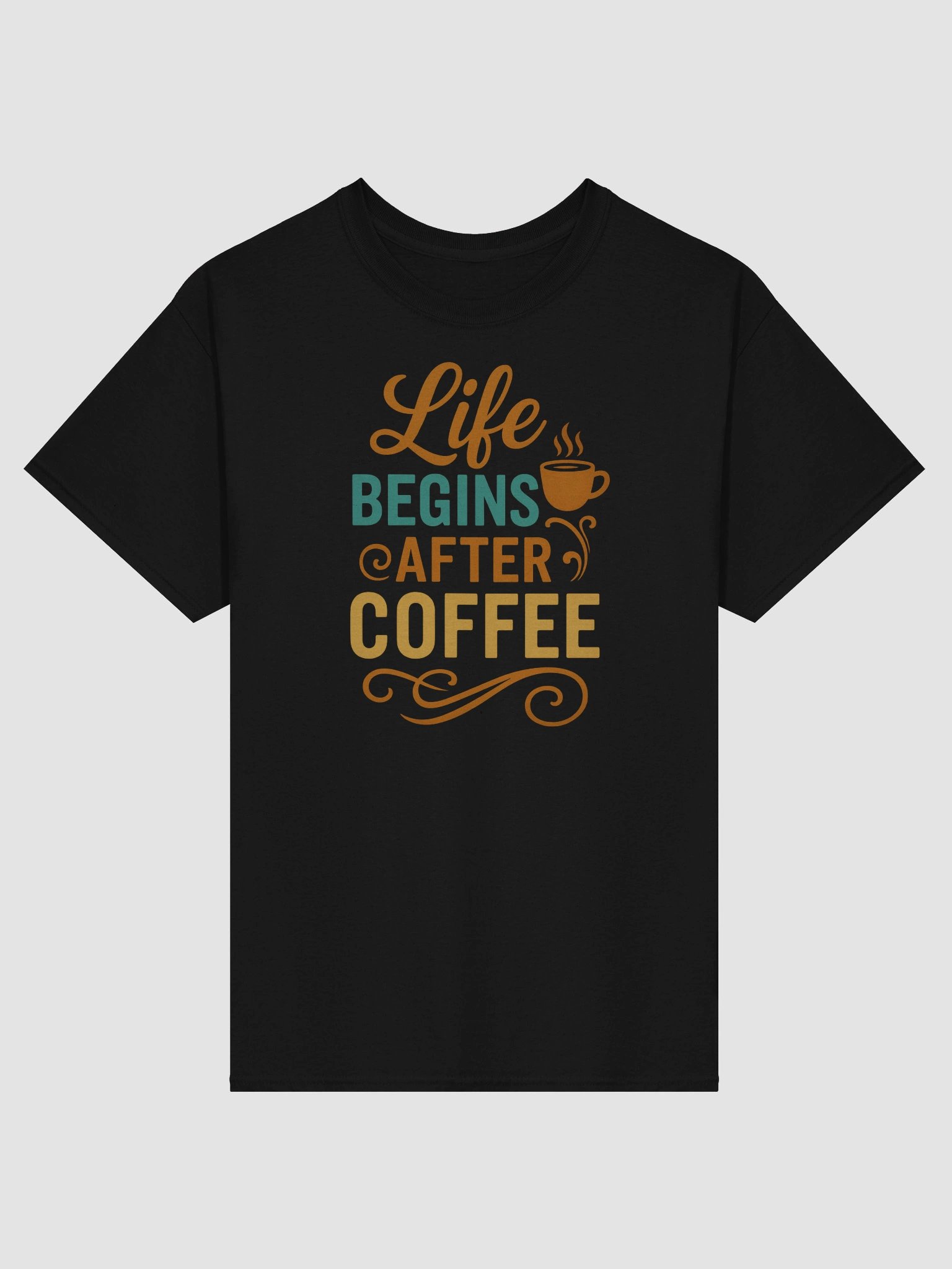 Life Doesn't Start Until Caffeine Hits – Coffee Lover’s Retro Tee product image (7)