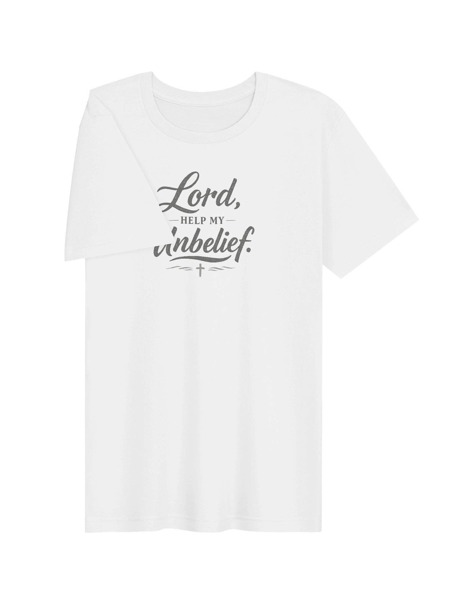 Lord Help My Unbelief Shirt, Christian Graphic Tee, Bella Canvas Supersoft Faith Shirt, Mark 9:24 Minimalist Christian T-Shirt product image (4)