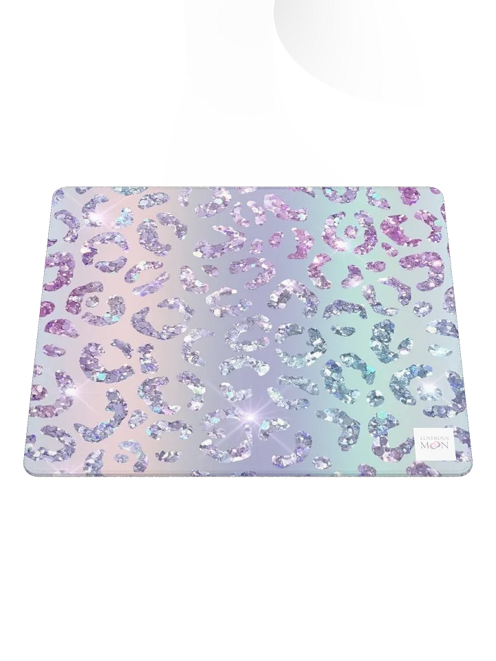 IRIDESCENT GLITTER LEOPARD PATTERN Gaming Mouse Pad product image (1)