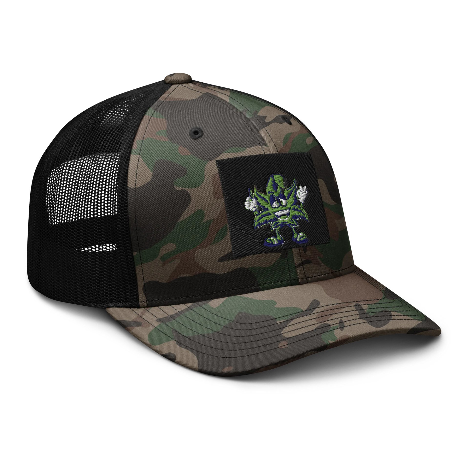 Leafy Camo Expression Trucker Hat product image (6)