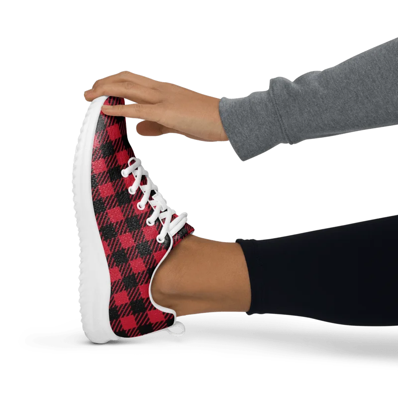 Crimson Check Women's Athletic Shoes product image (8)