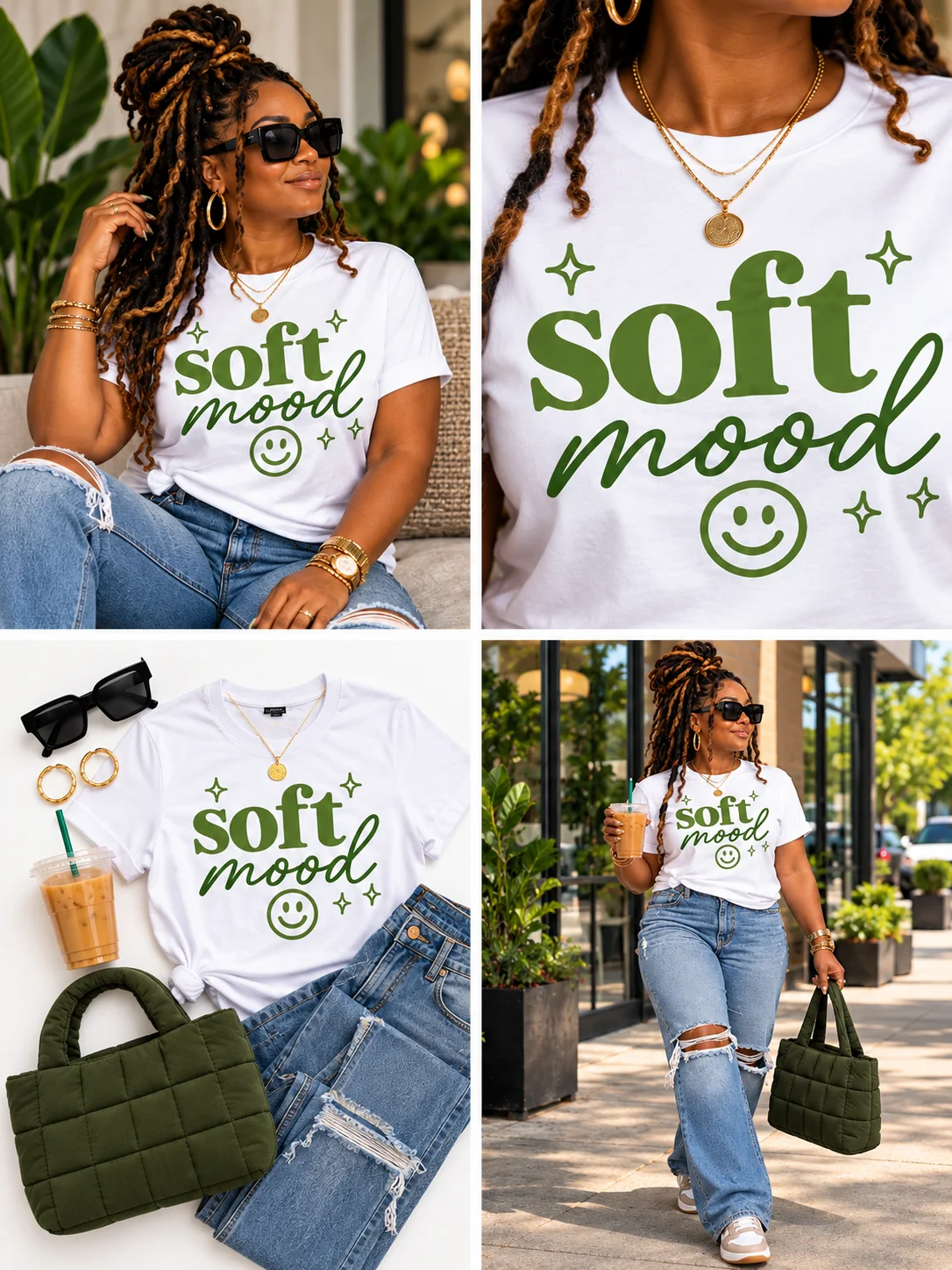 Soft Mood Graphic T-Shirt | Pretty Pothead product image (4)