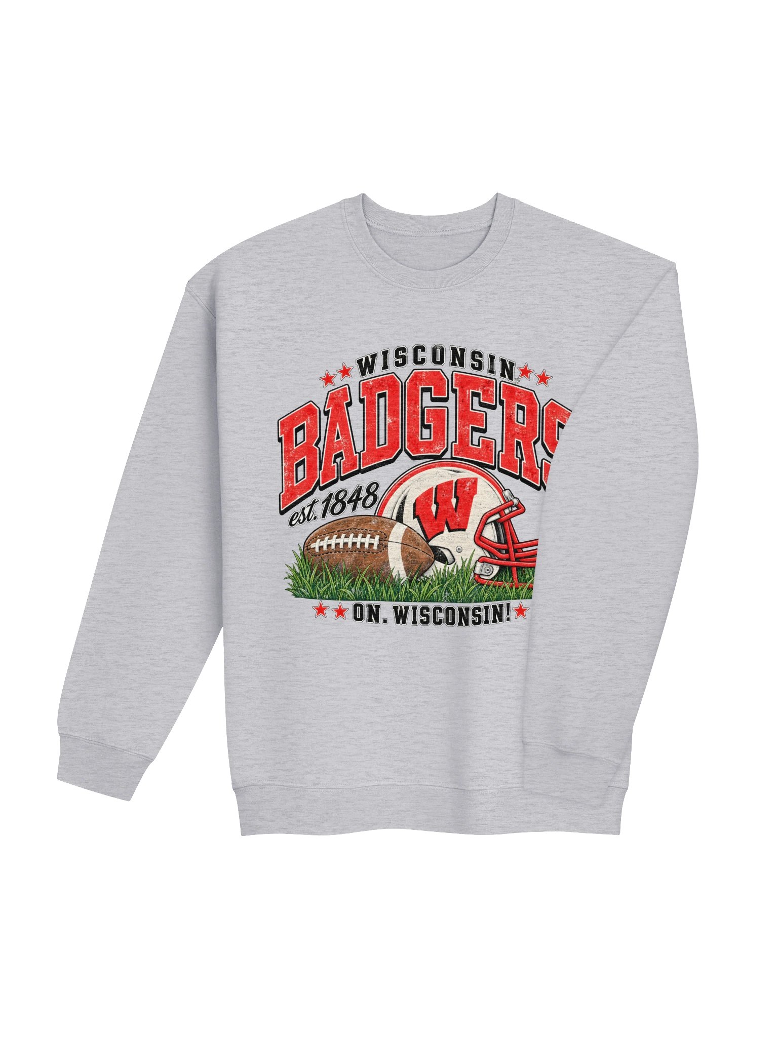 Wisconsin Badgers On. Wisconsin! Crewneck product image (10)