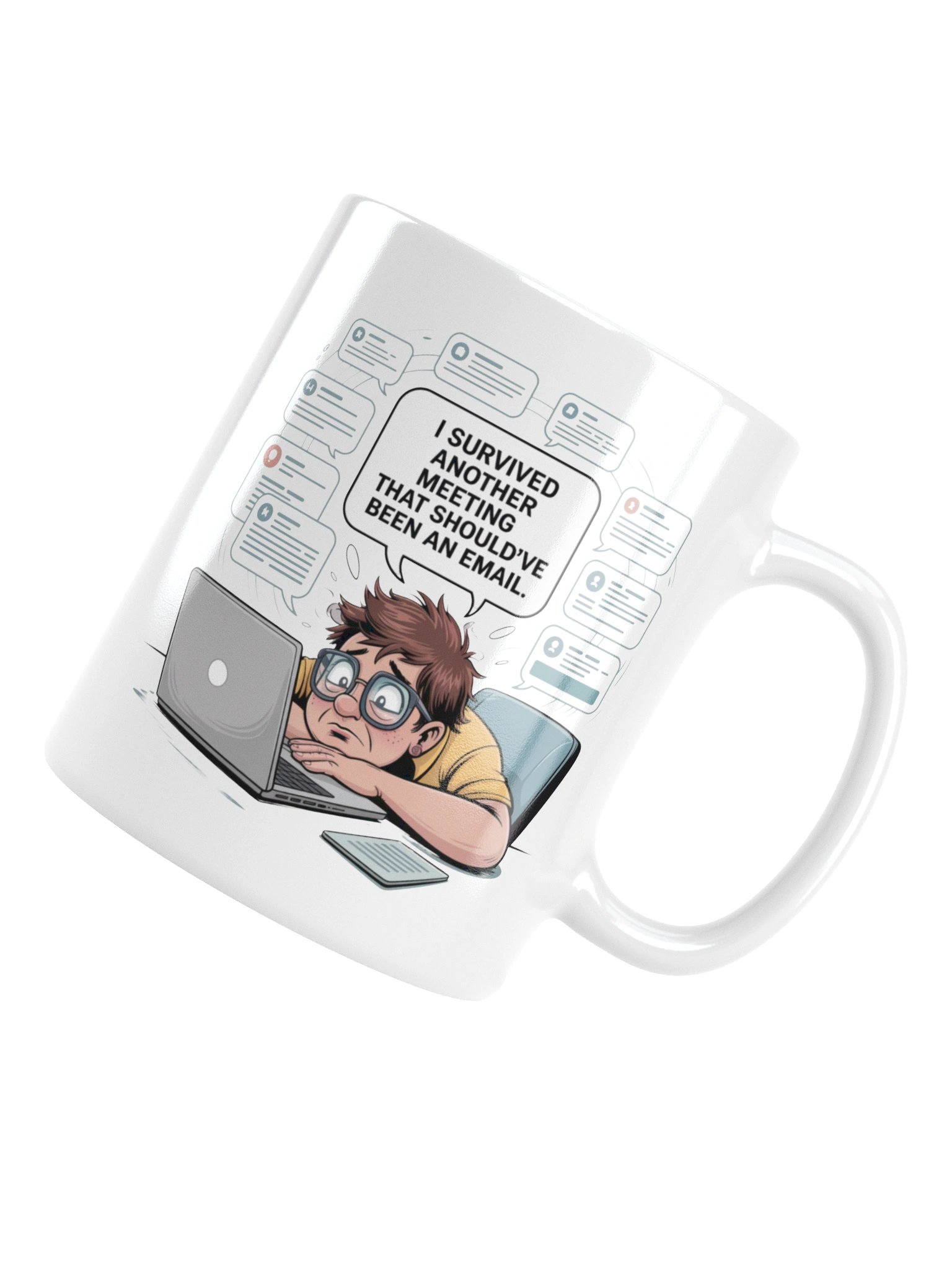 I Survived Another Meeting Funny Office Coffee Mug product image (17)