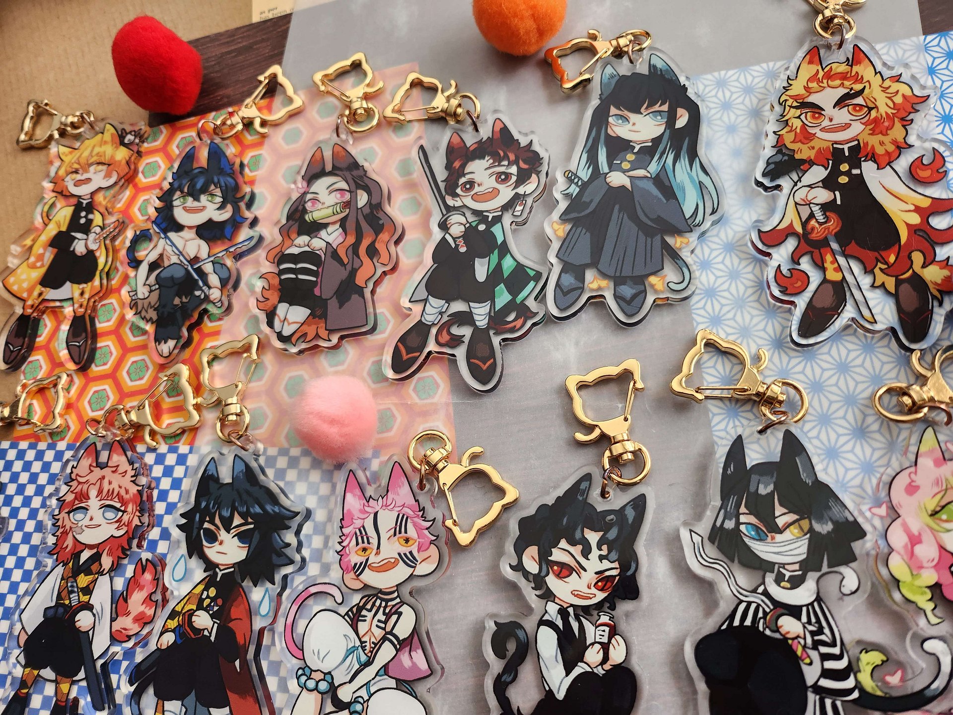 ⏰[PRE-ORDER | ENDS Jan 14th] Demon Slayer // Double Sided Acrylic Charms product image (4)