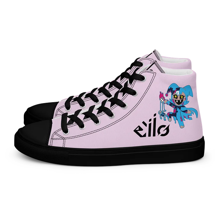 Woman's Jester Light Pink High Top Canvas Shoes product image (1)